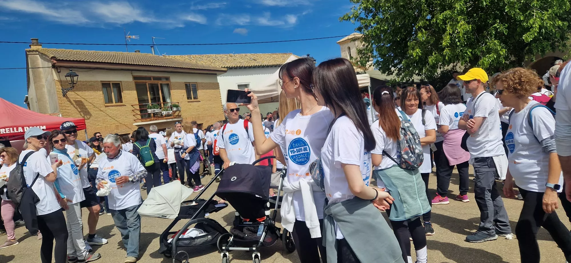 Llegada de la Marcha a Banariés. Foto Myriam Martínez