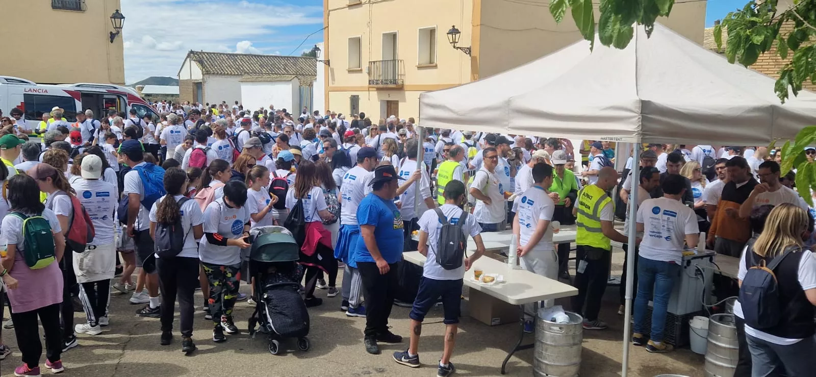 Llegada de la Marcha a Banariés. Foto Myriam Martínez