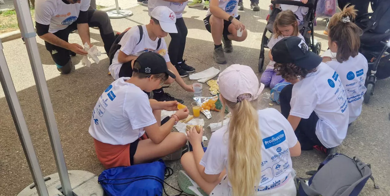 Llegada de la Marcha a Banariés. Foto Myriam Martínez