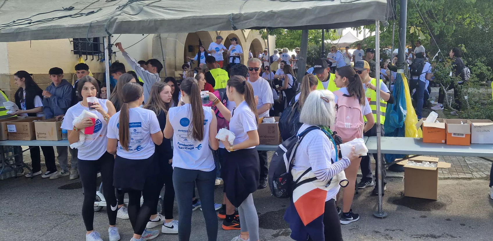 Llegada de la Marcha a Banariés. Foto Myriam Martínez
