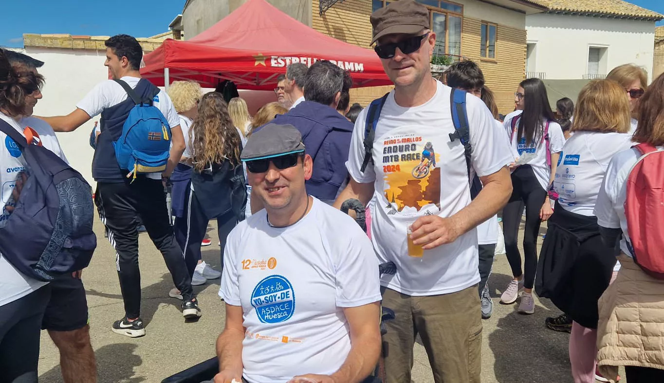 Llegada de la Marcha a Banariés. Foto Myriam Martínez