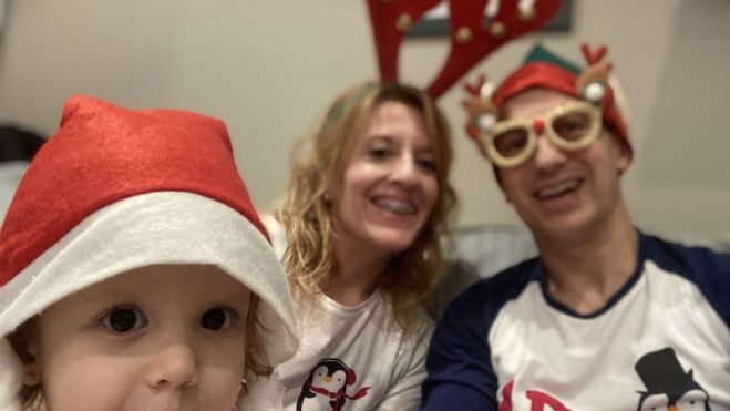 Leire vivió la Navidad con alegría.