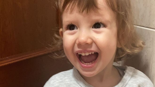 Leire con su eterna sonrisa