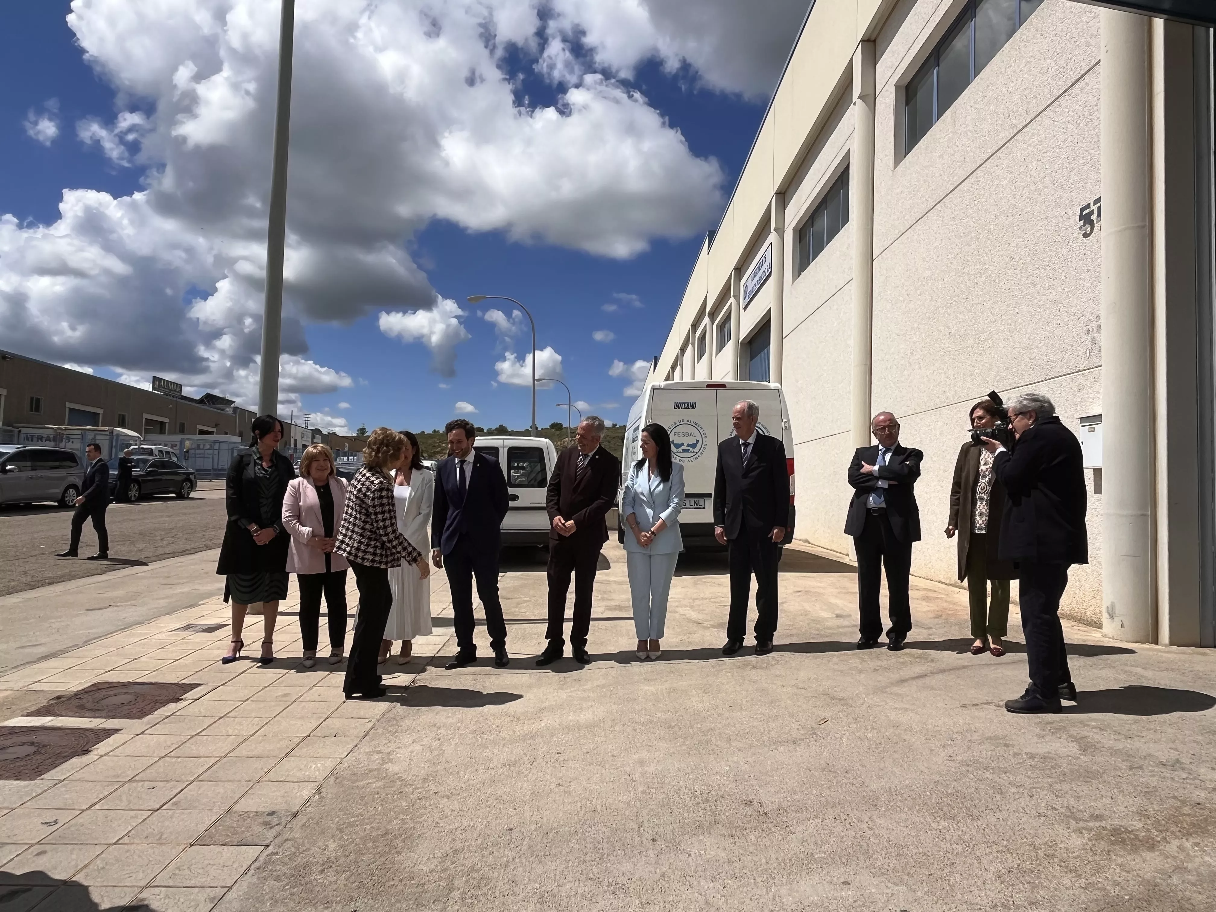 Visita de la Reina Sofía al Banco de Alimentos de Huesca. Foto Mercedes Manterola