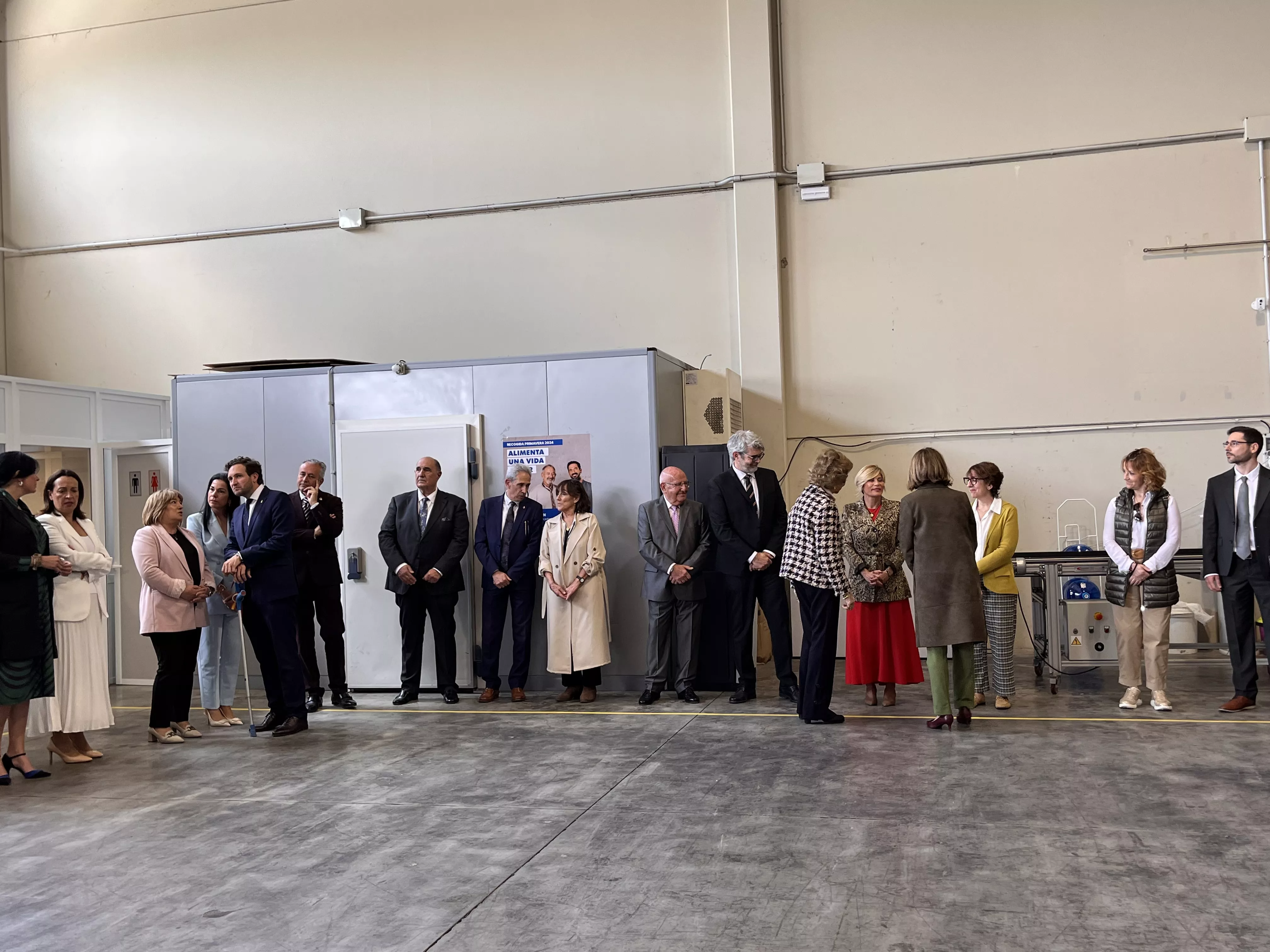Visita de la Reina Sofía al Banco de Alimentos de Huesca. Foto Mercedes Manterola