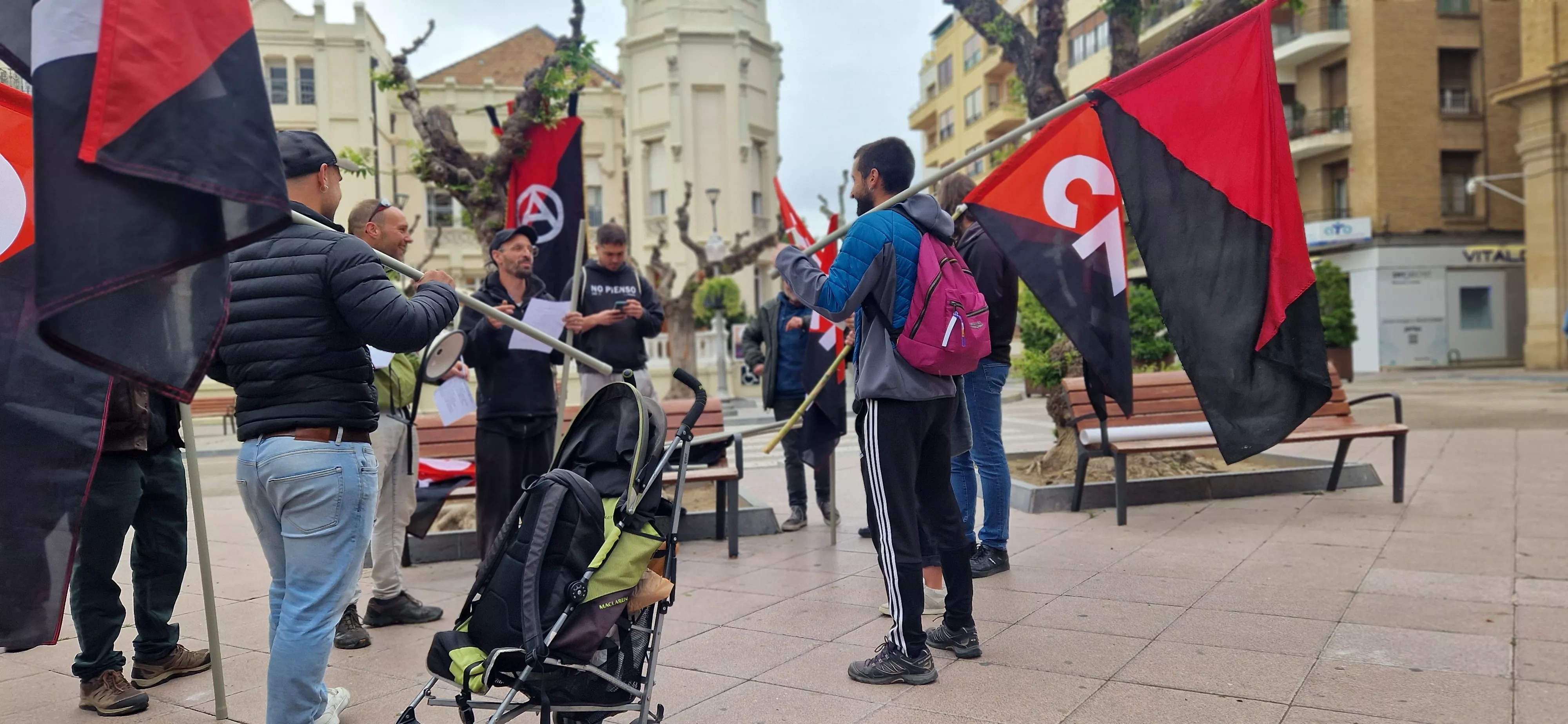 Manifestación de CNT y CGT el 1º de Mayo, Día de los Trabajadores. Foto Myriam Martínez