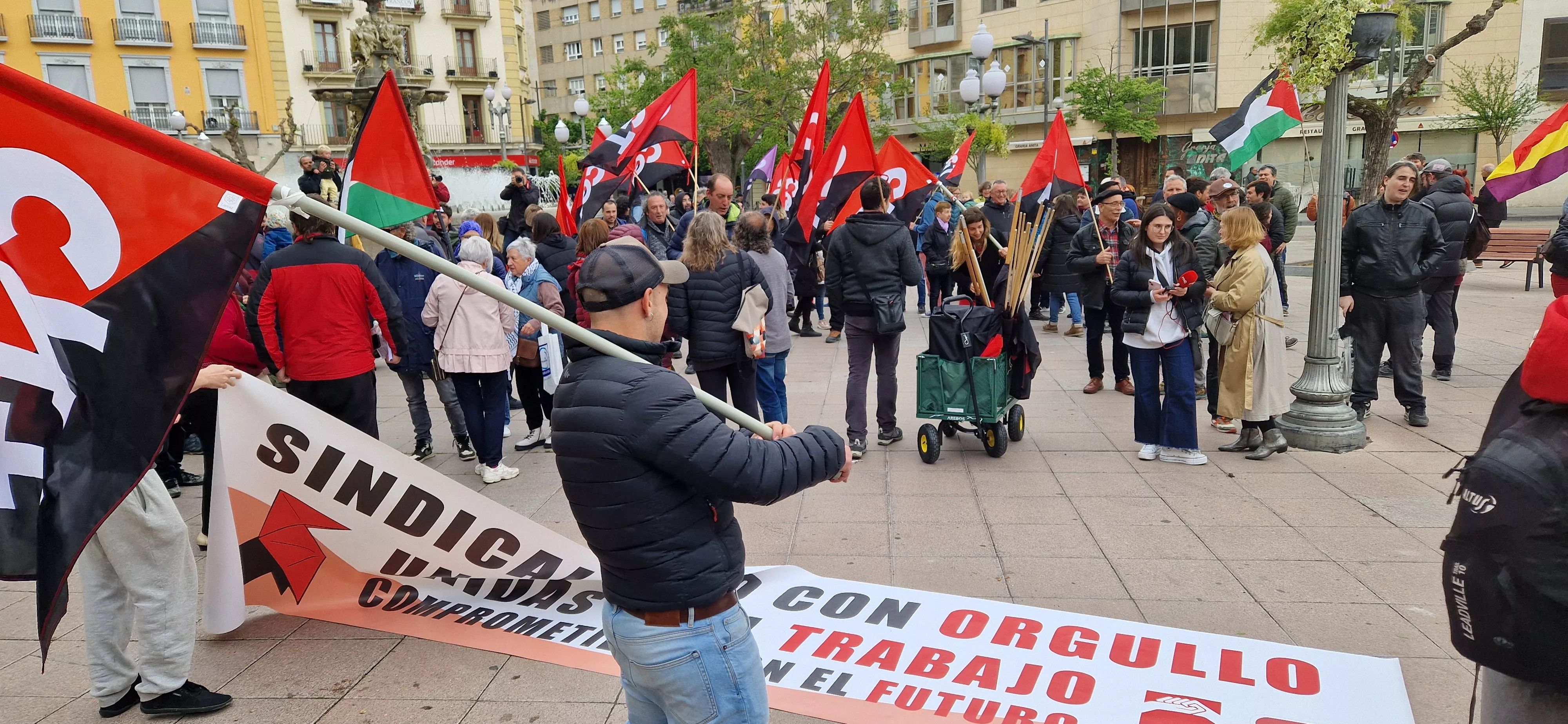 Manifestación de CGT y CNT el 1º de Mayo. Foto Myriam Martínez 