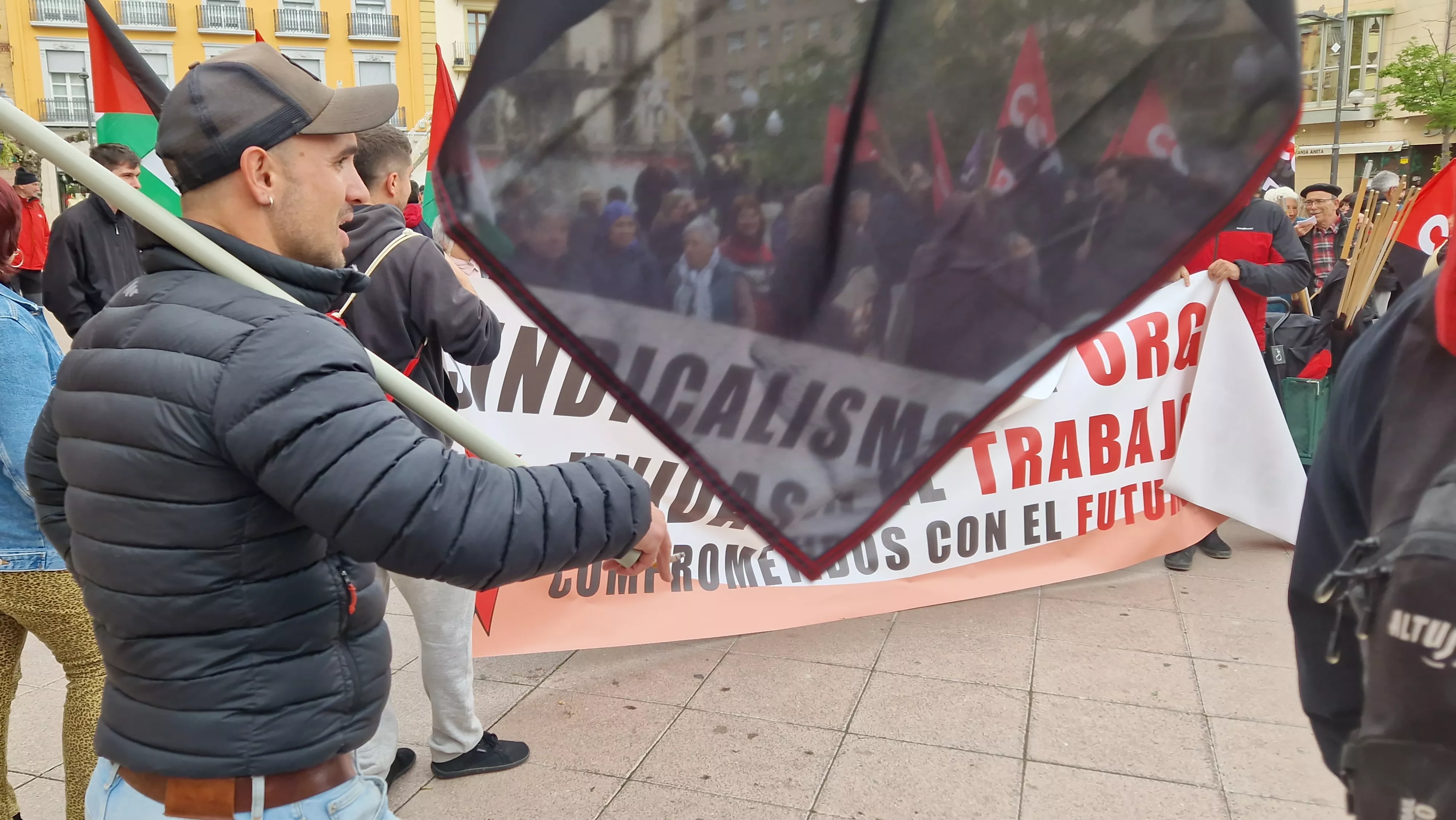 Manifestación de CGT y CNT el 1º de Mayo. Foto Myriam Martínez 