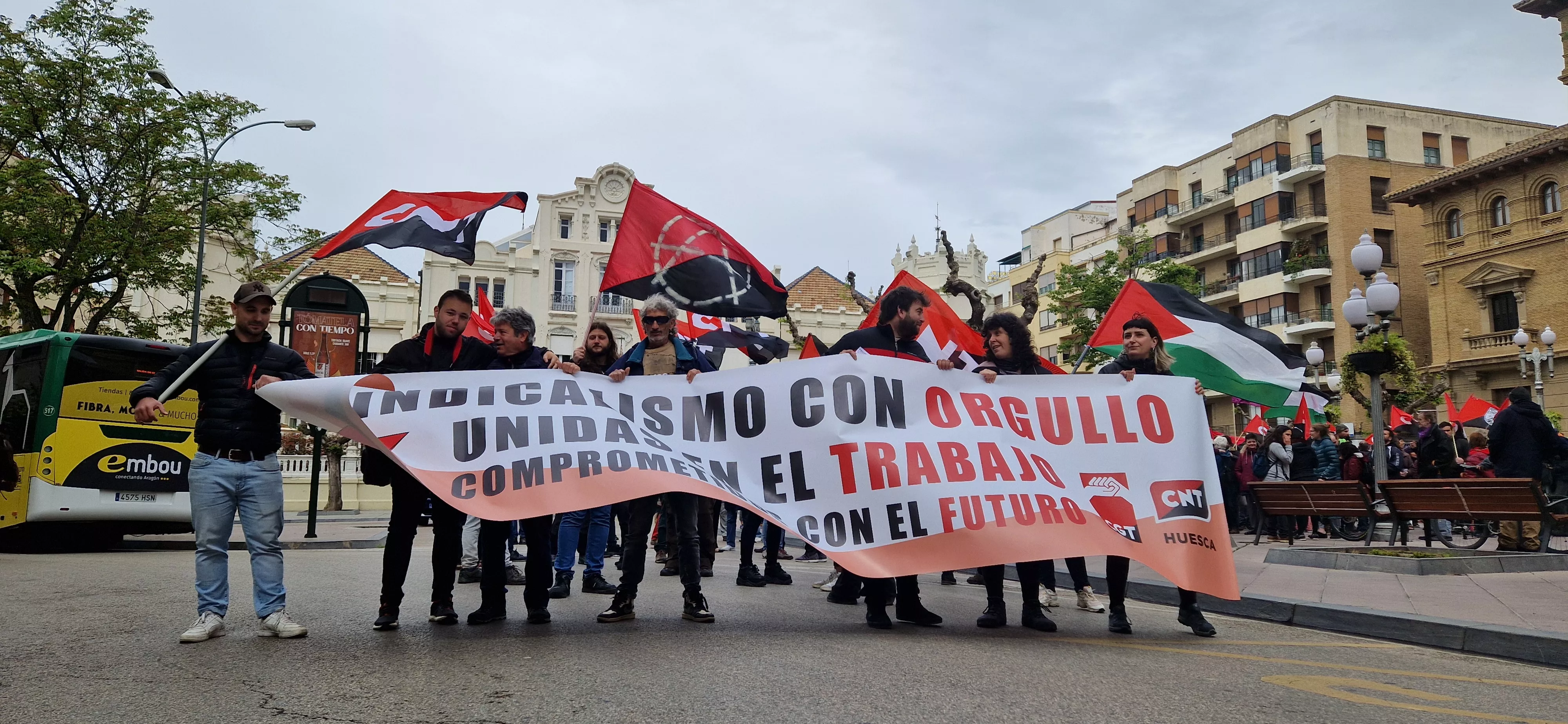 Manifestación de CGT y CNT el 1º de Mayo. Foto Myriam Martínez 