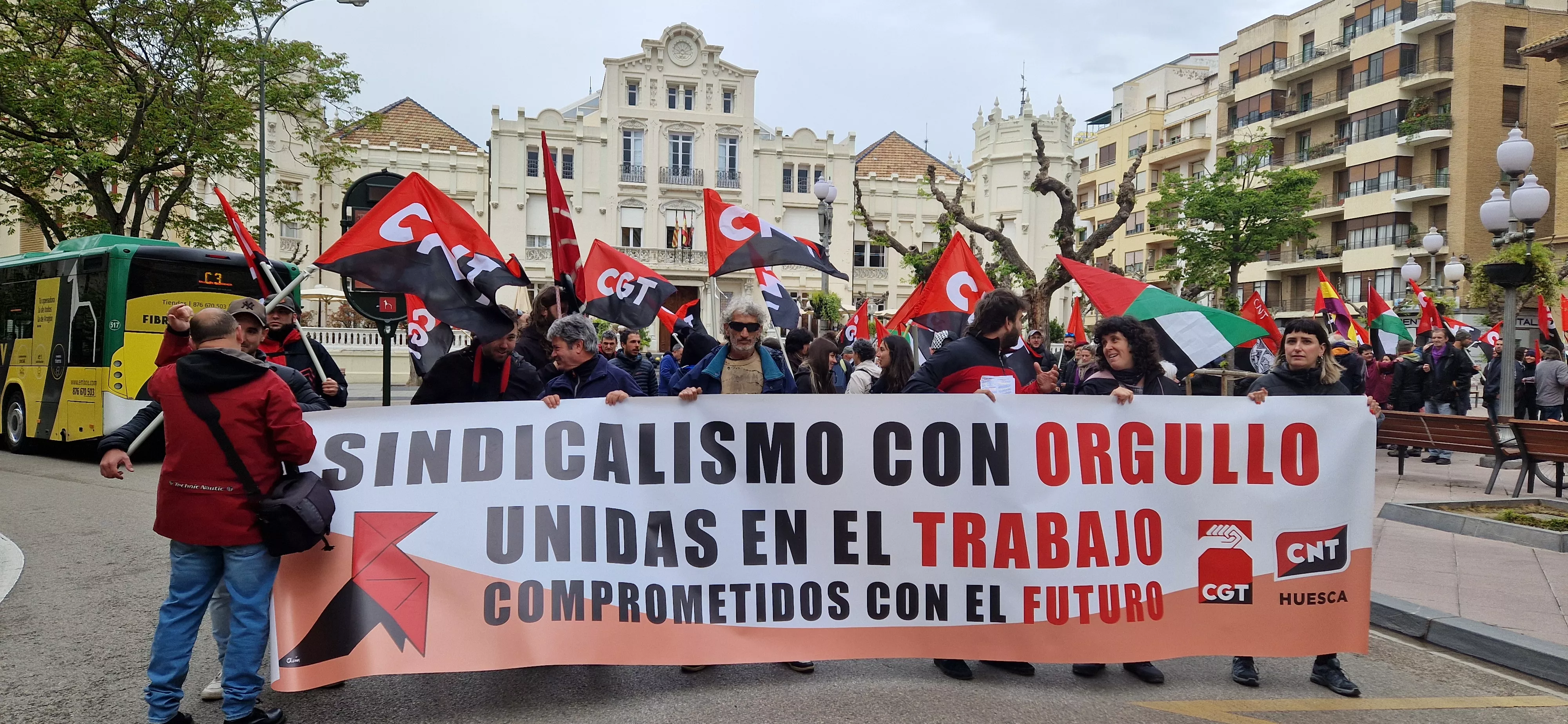 Manifestación de CGT y CNT el 1º de Mayo. Foto Myriam Martínez 