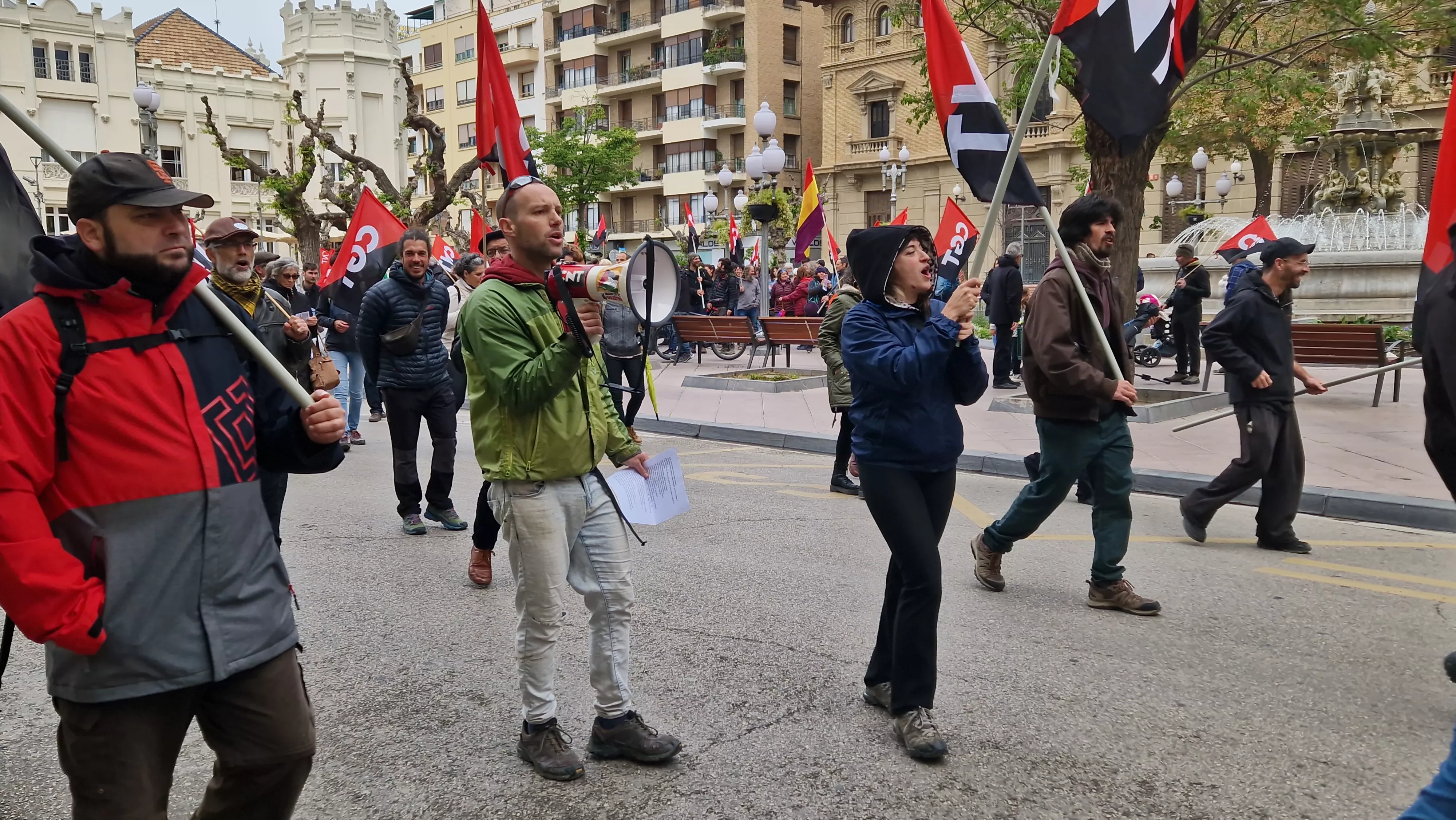 Manifestación de CGT y CNT el 1º de Mayo. Foto Myriam Martínez 