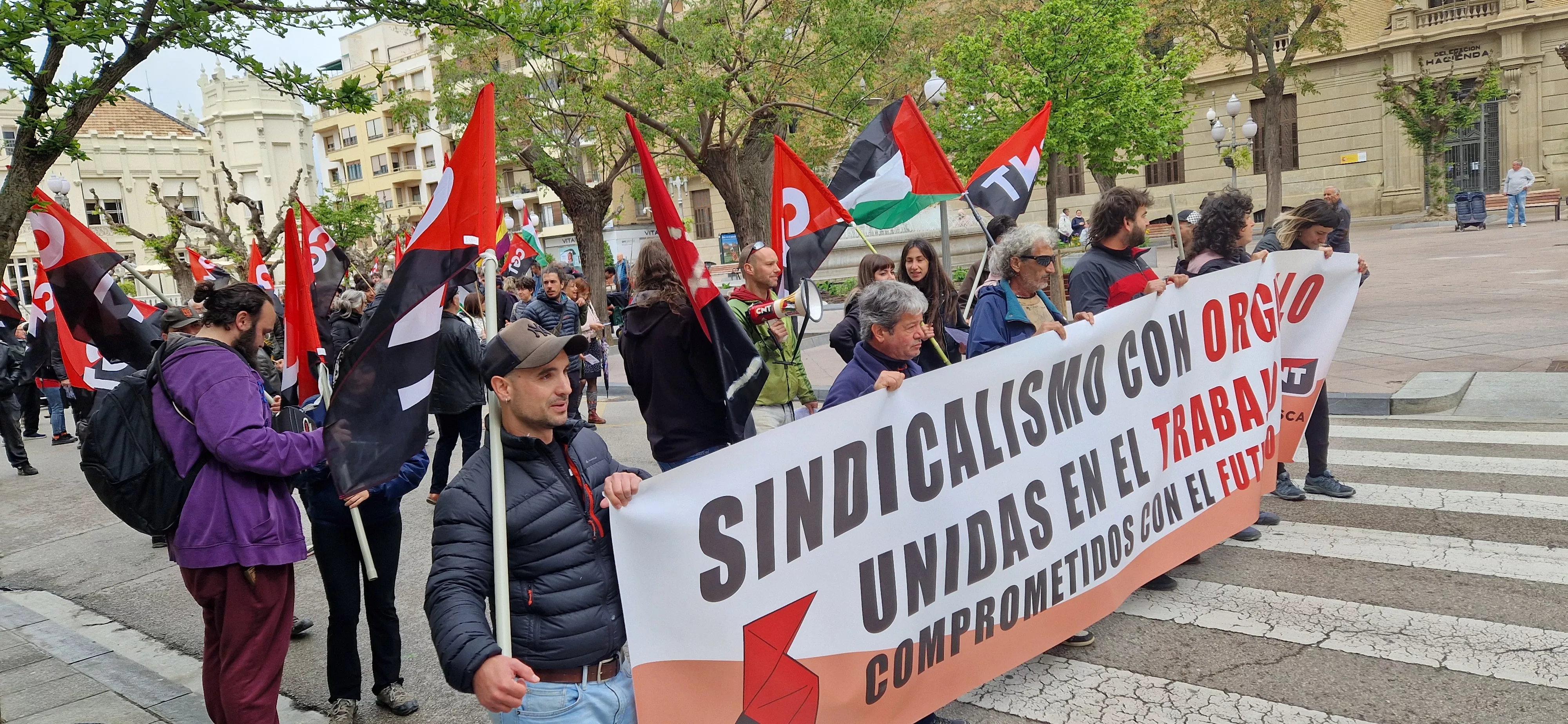 Manifestación de CGT y CNT el 1º de Mayo. Foto Myriam Martínez 