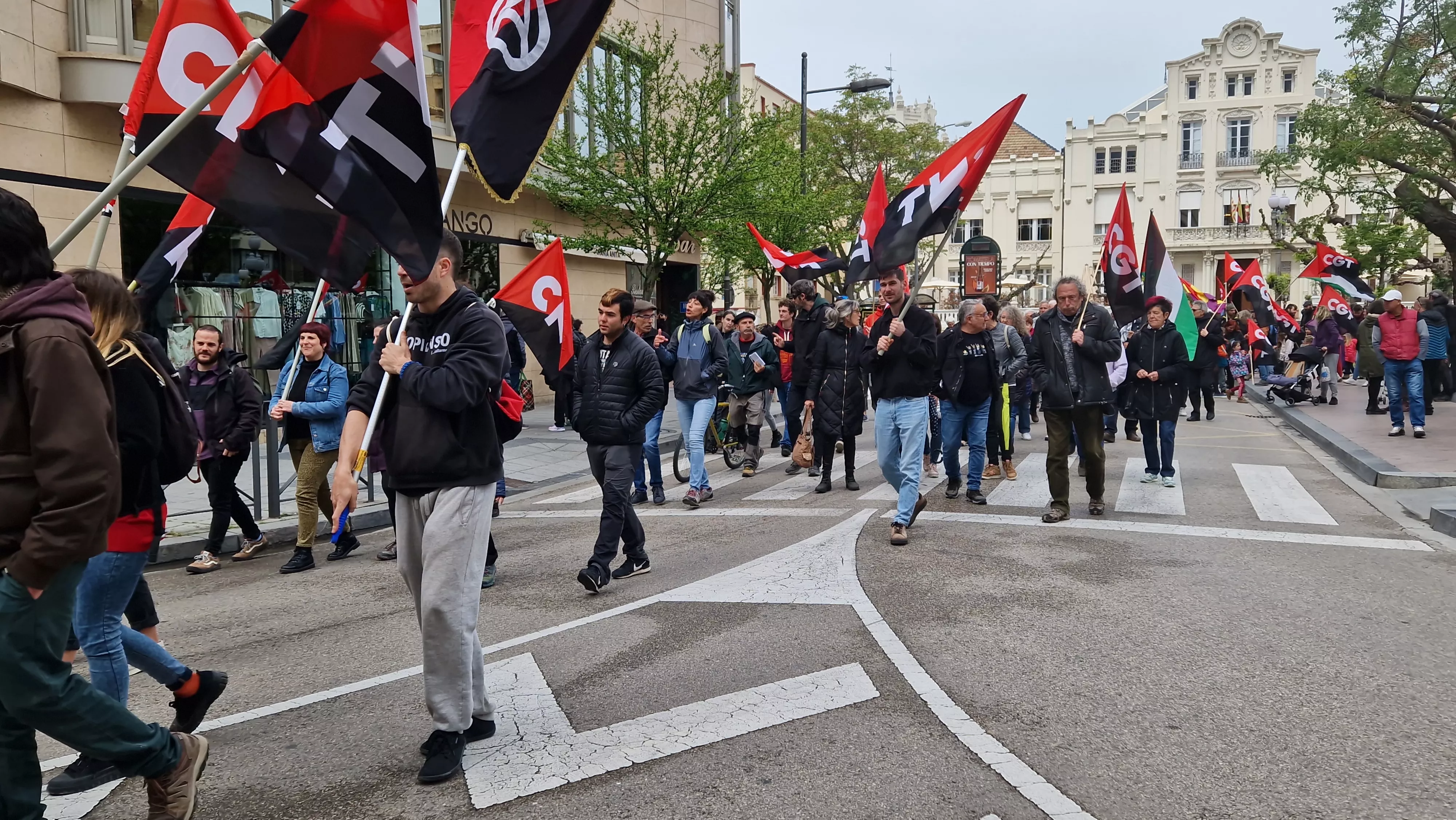 Manifestación de CGT y CNT el 1º de Mayo. Foto Myriam Martínez 