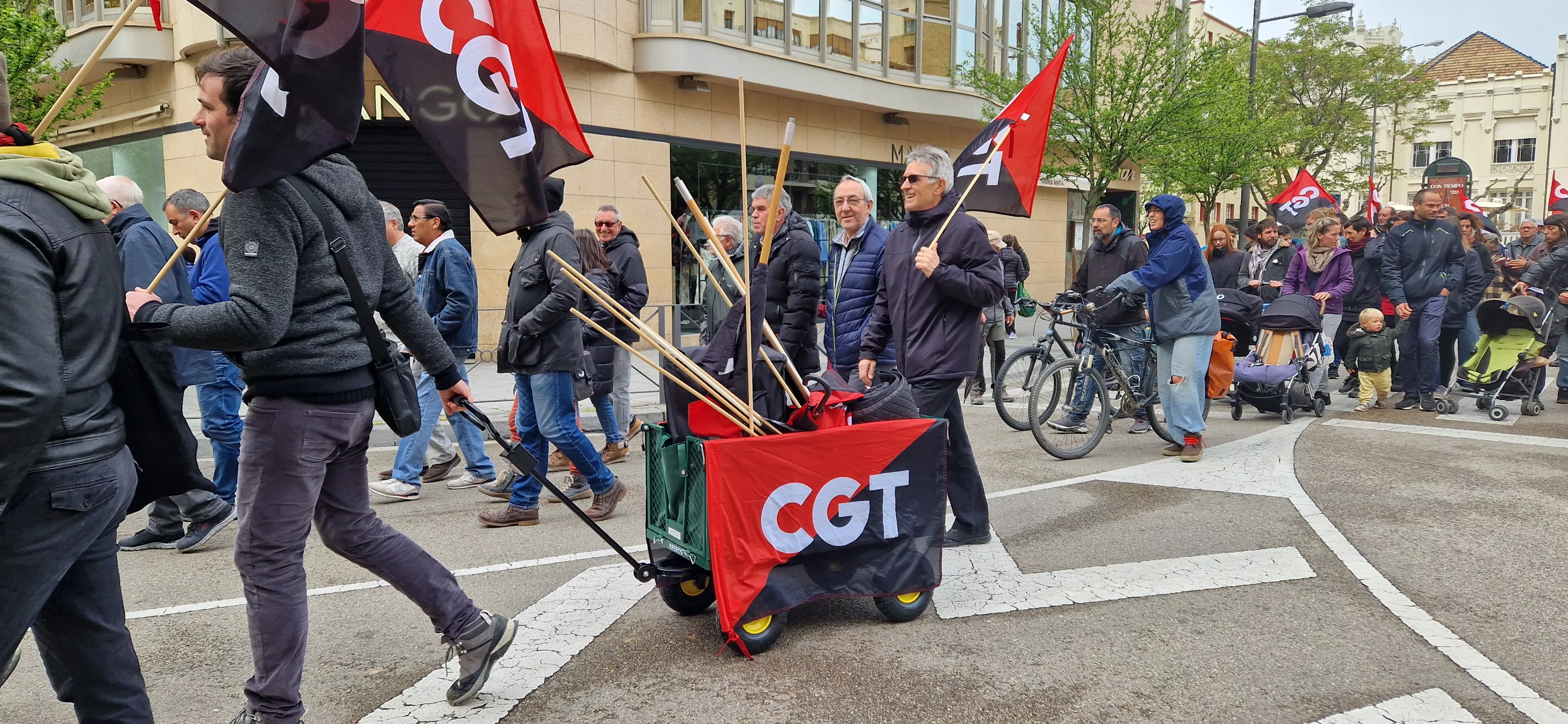 Manifestación de CGT y CNT el 1º de Mayo. Foto Myriam Martínez 