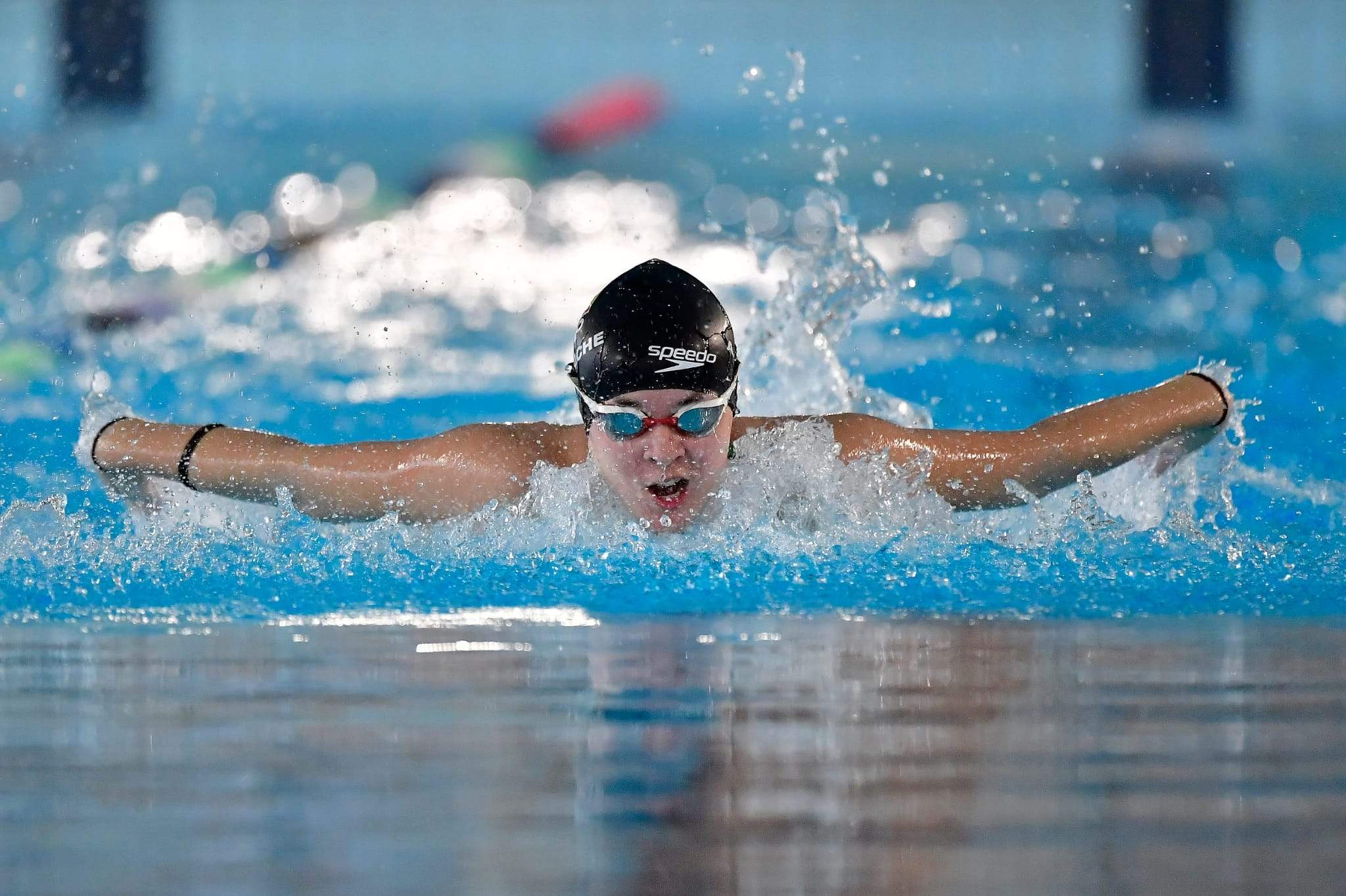 Ariadna Galache en una competición.