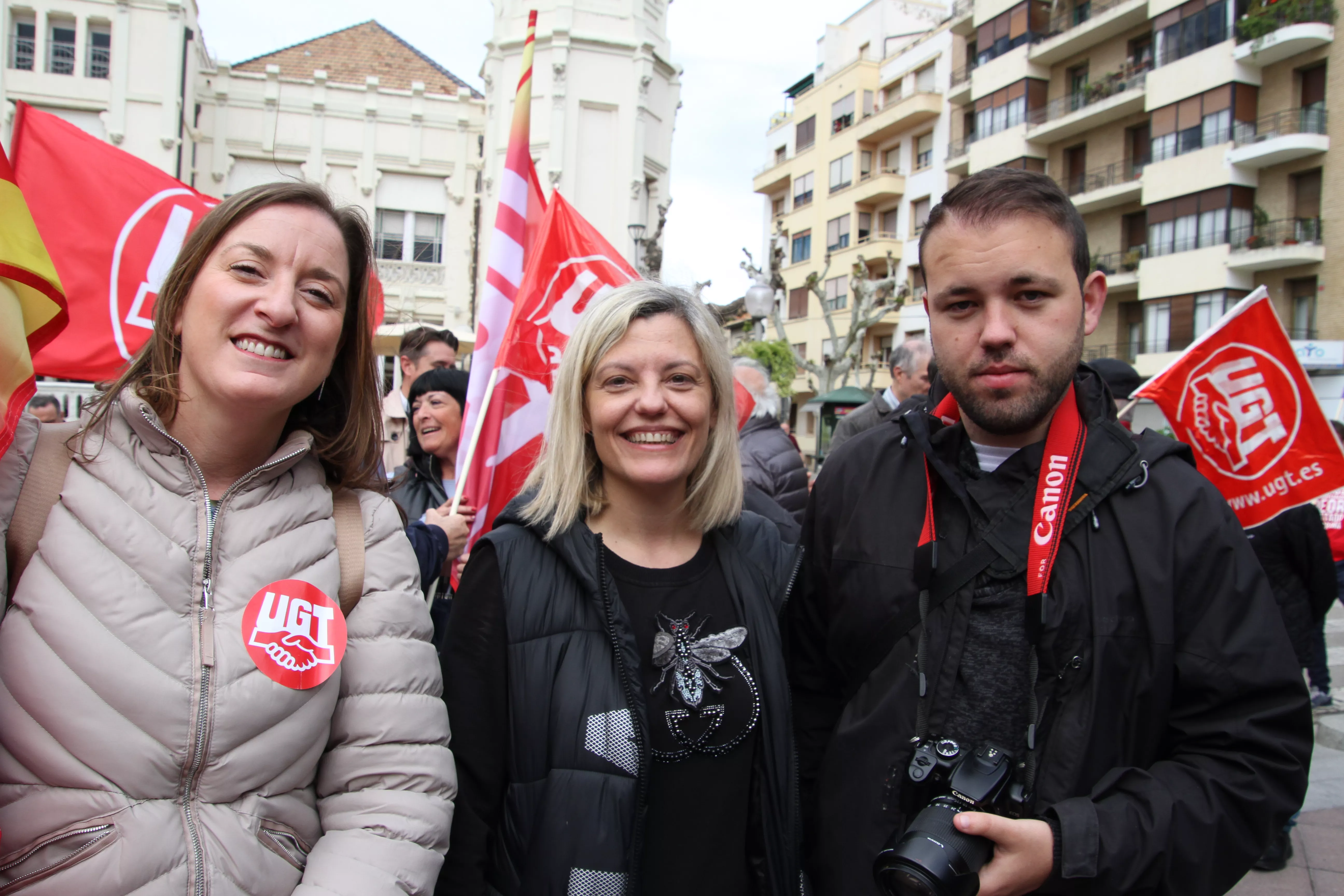 Manifestación del 1º de Mayo de UGT y CCOO en Huesca. Foto Carlos Neofato