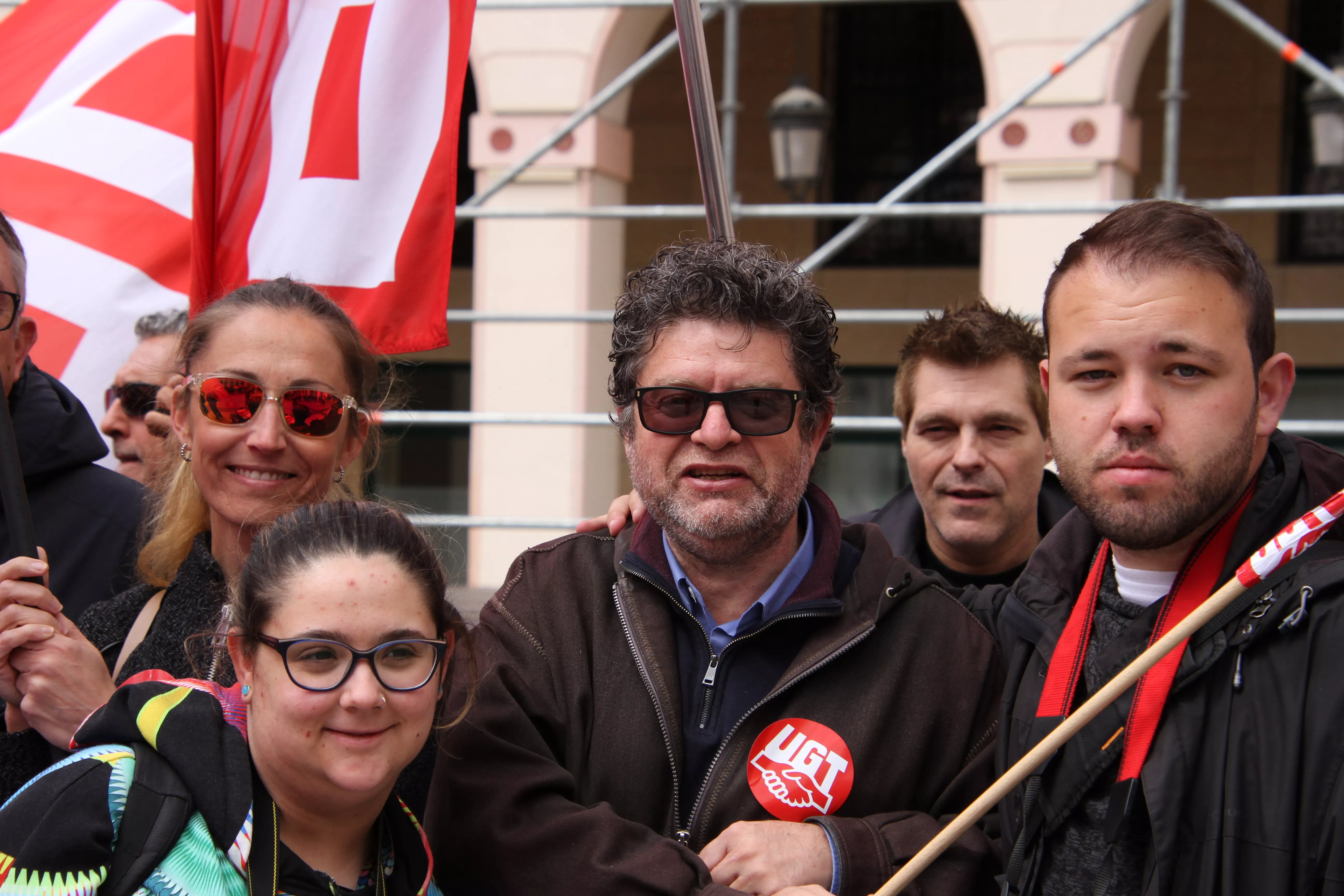 Manifestación del 1º de Mayo de UGT y CCOO en Huesca. Foto Carlos Neofato
