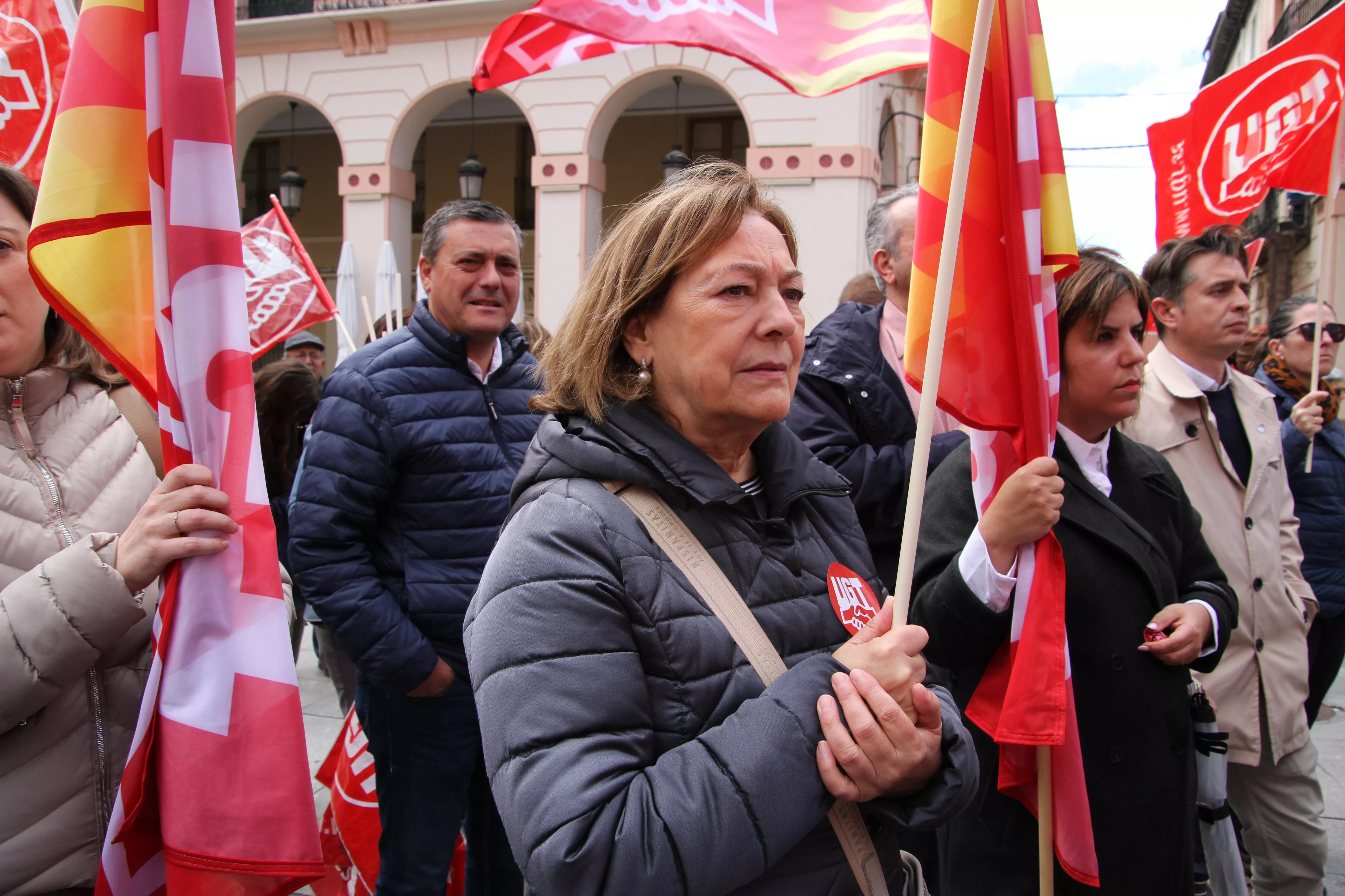 Manifestación del 1º de Mayo de UGT y CCOO en Huesca. Foto Carlos Neofato