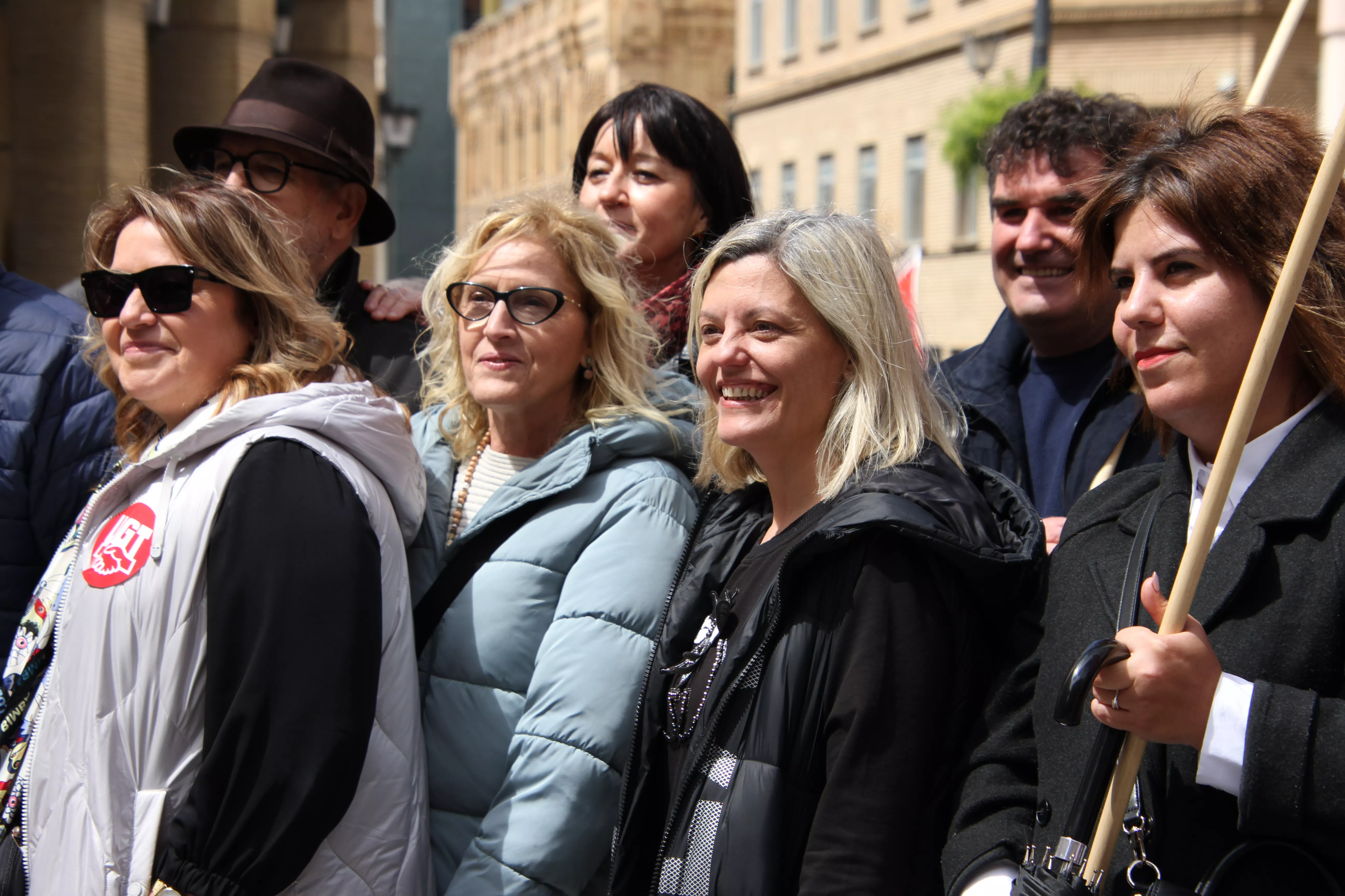 Manifestación del 1º de Mayo de UGT y CCOO en Huesca. Foto Carlos Neofato