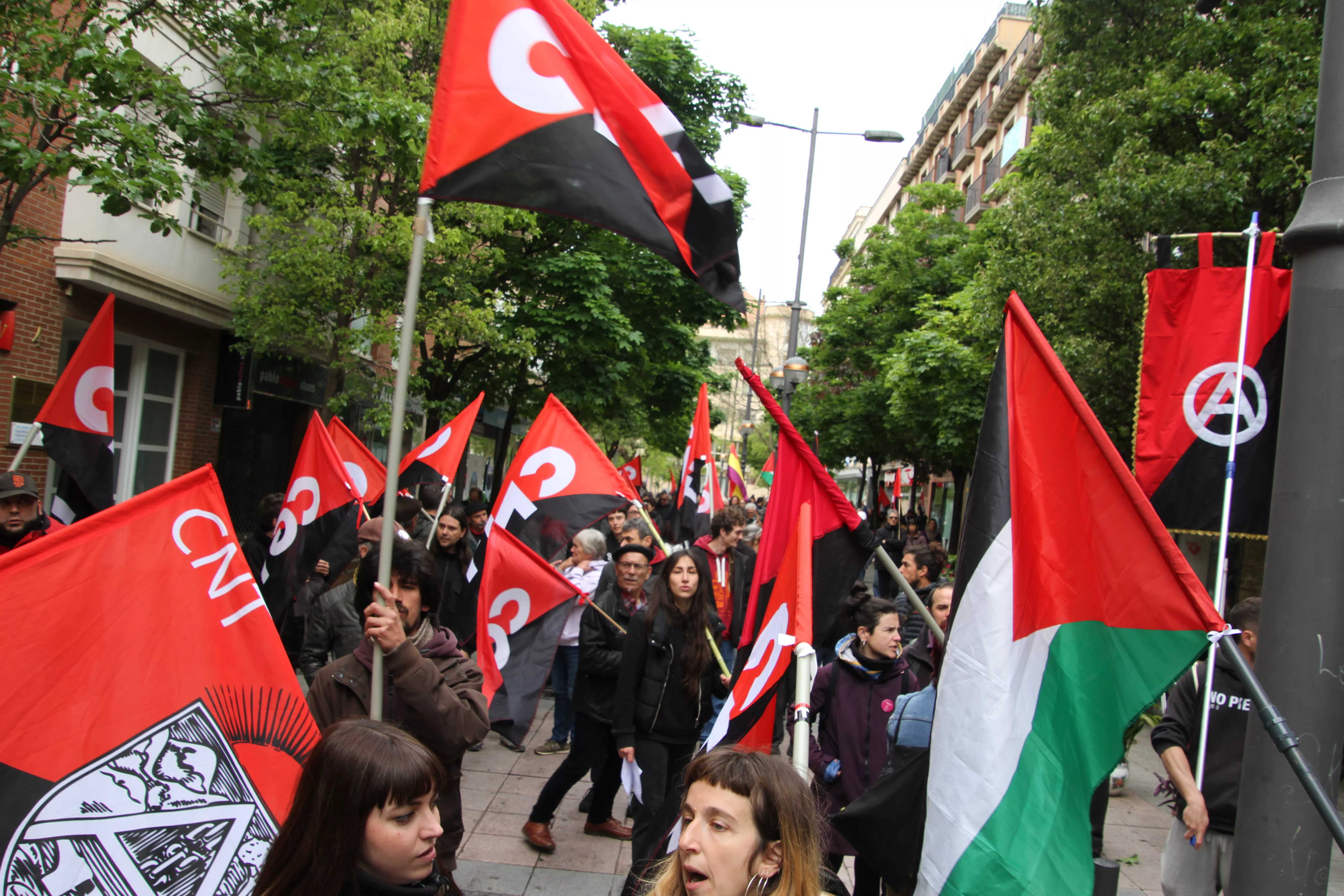 Manifestación de CGT y CNT el 1º de Mayo. Foto Carlos Neofato