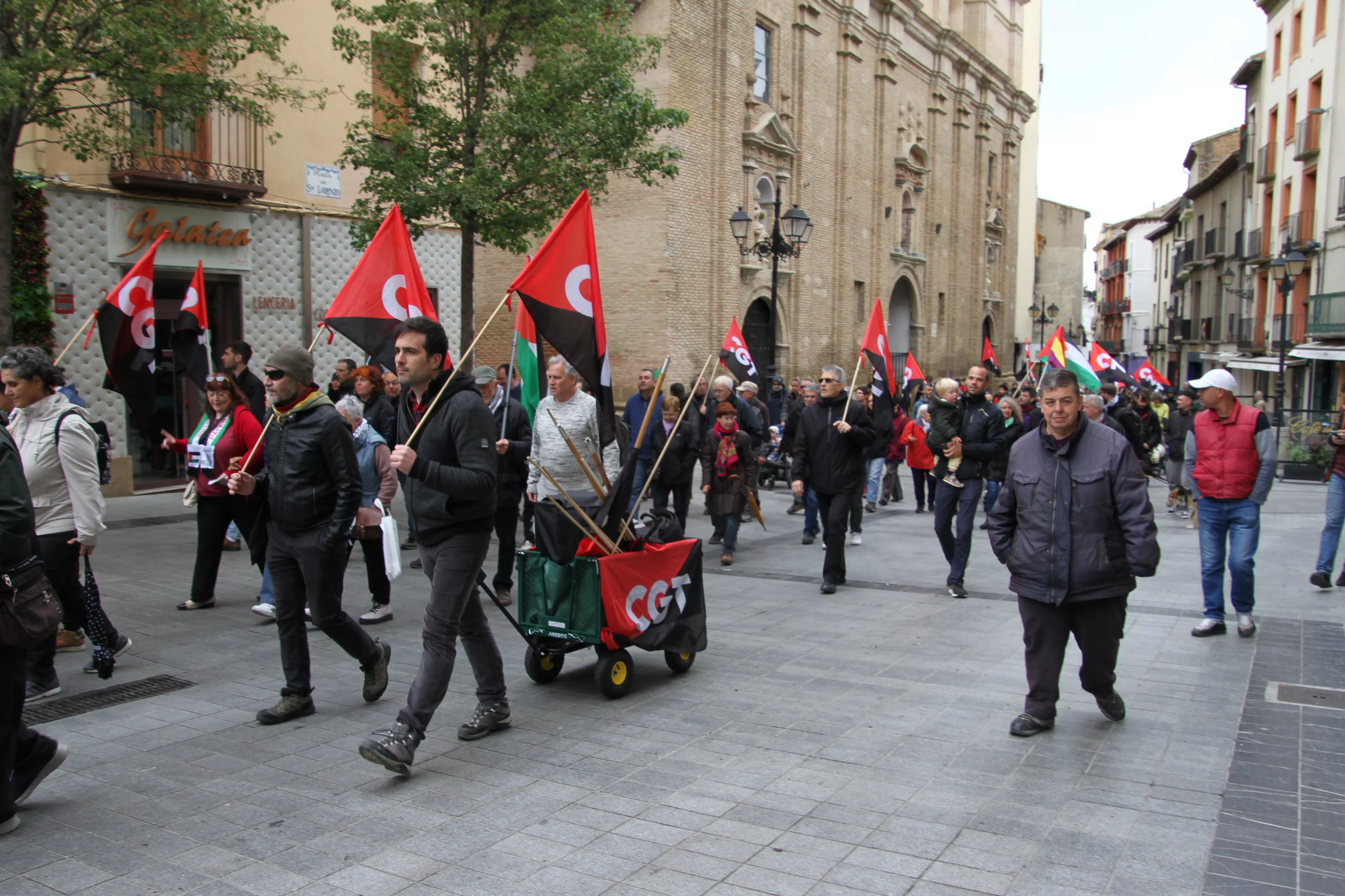 Manifestación de CGT y CNT el 1º de Mayo. Foto Carlos Neofato