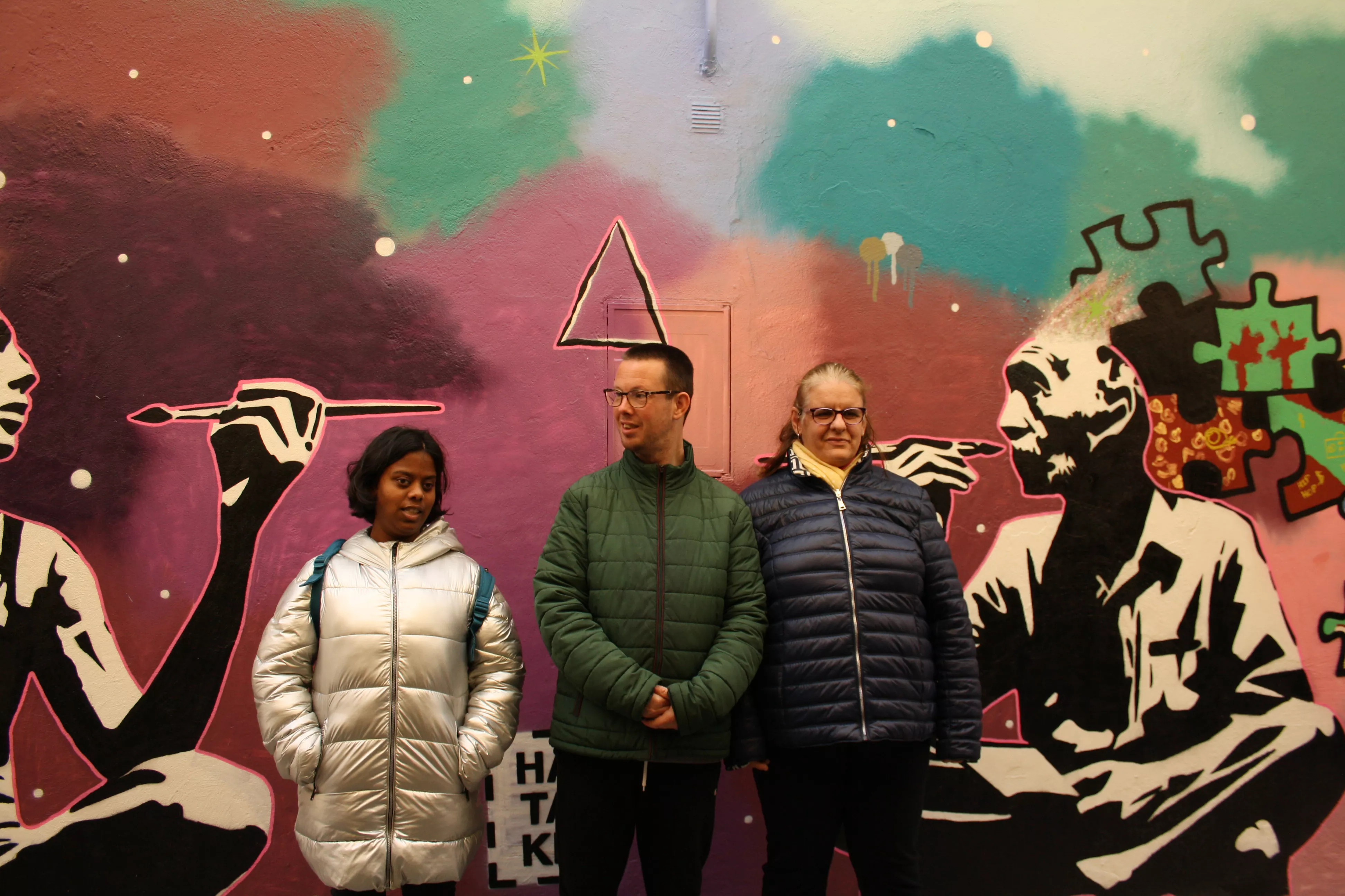 Primer mural colaborativo de Diversario. Foto Meliza Armoa 