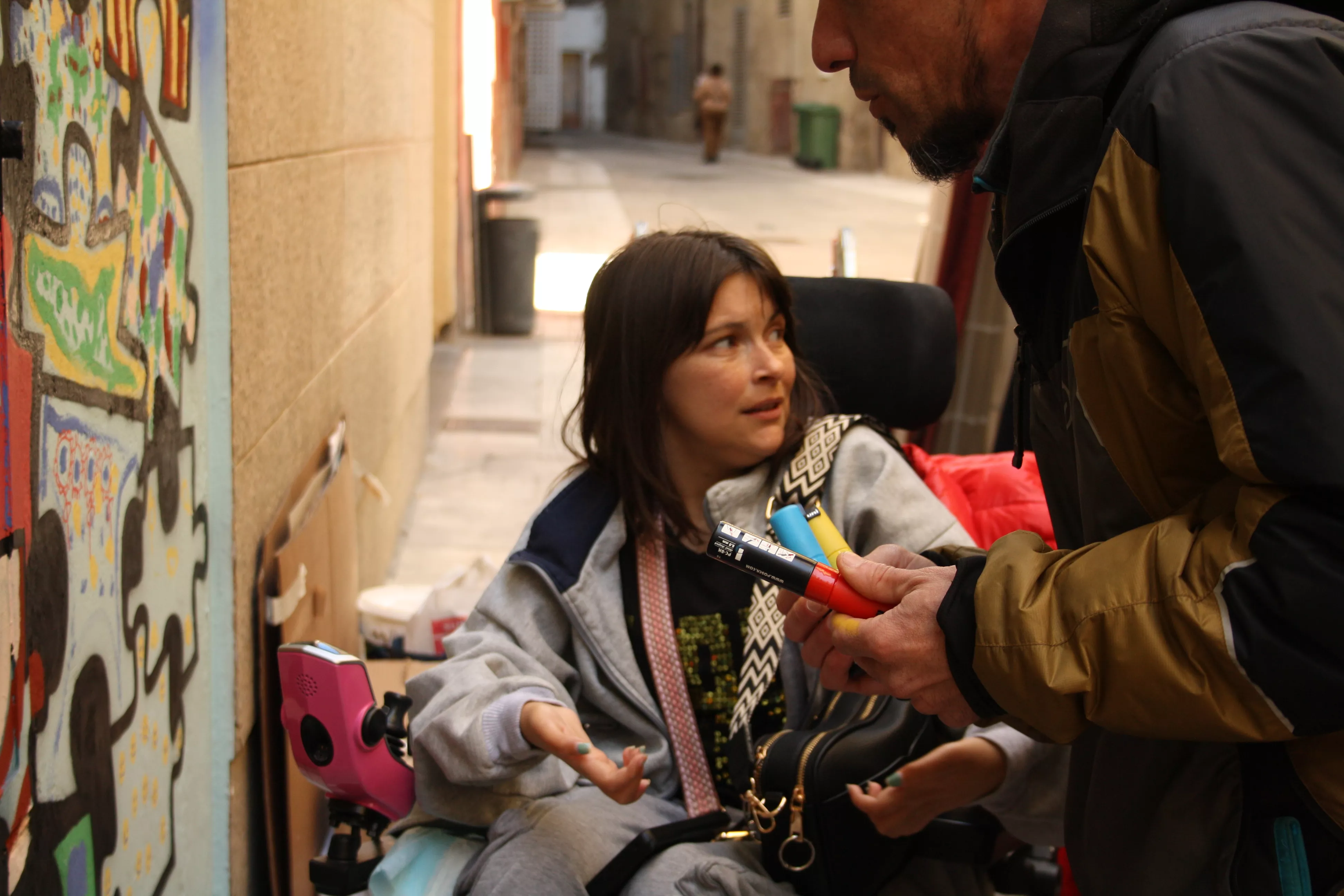 Primer mural colaborativo de Diversario. Foto Meliza Armoa 