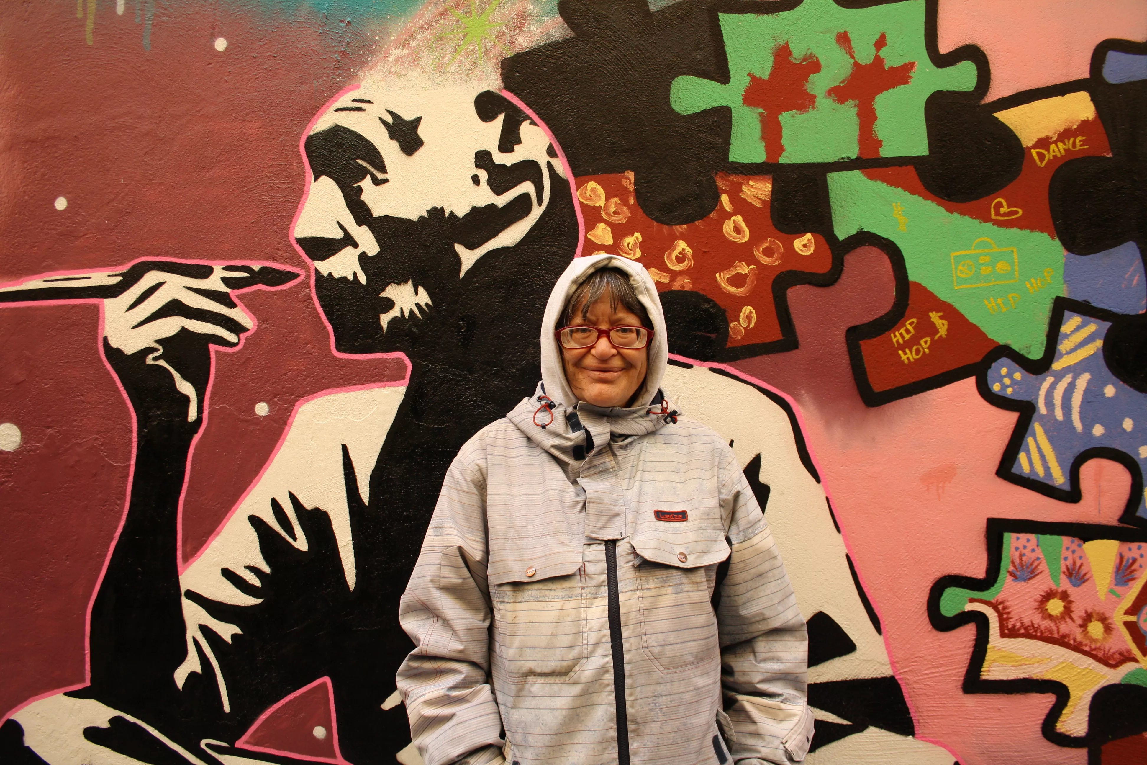 Primer mural colaborativo de Diversario. Foto Meliza Armoa 