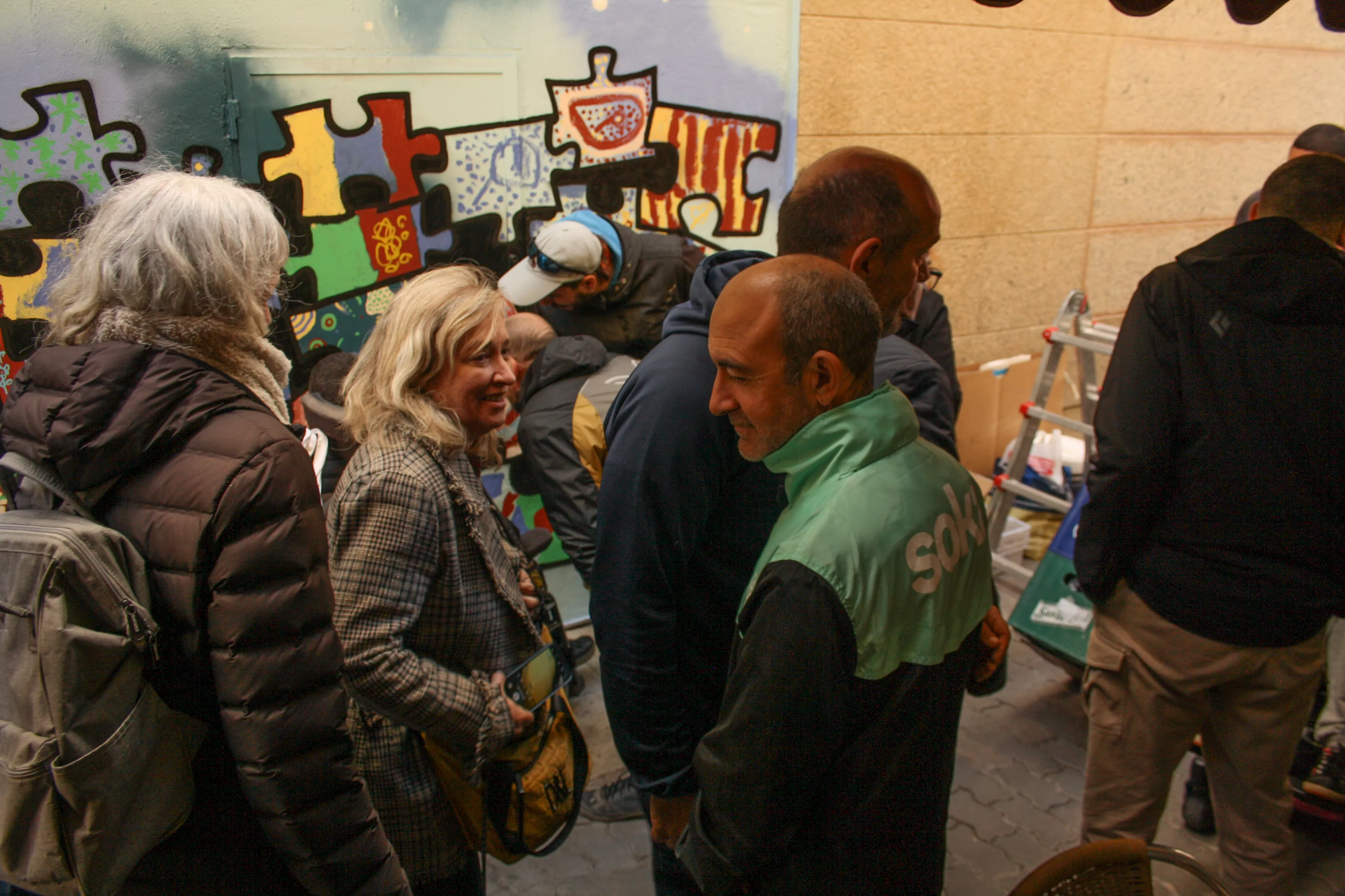 Primer mural colaborativo de Diversario. Foto Meliza Armoa 