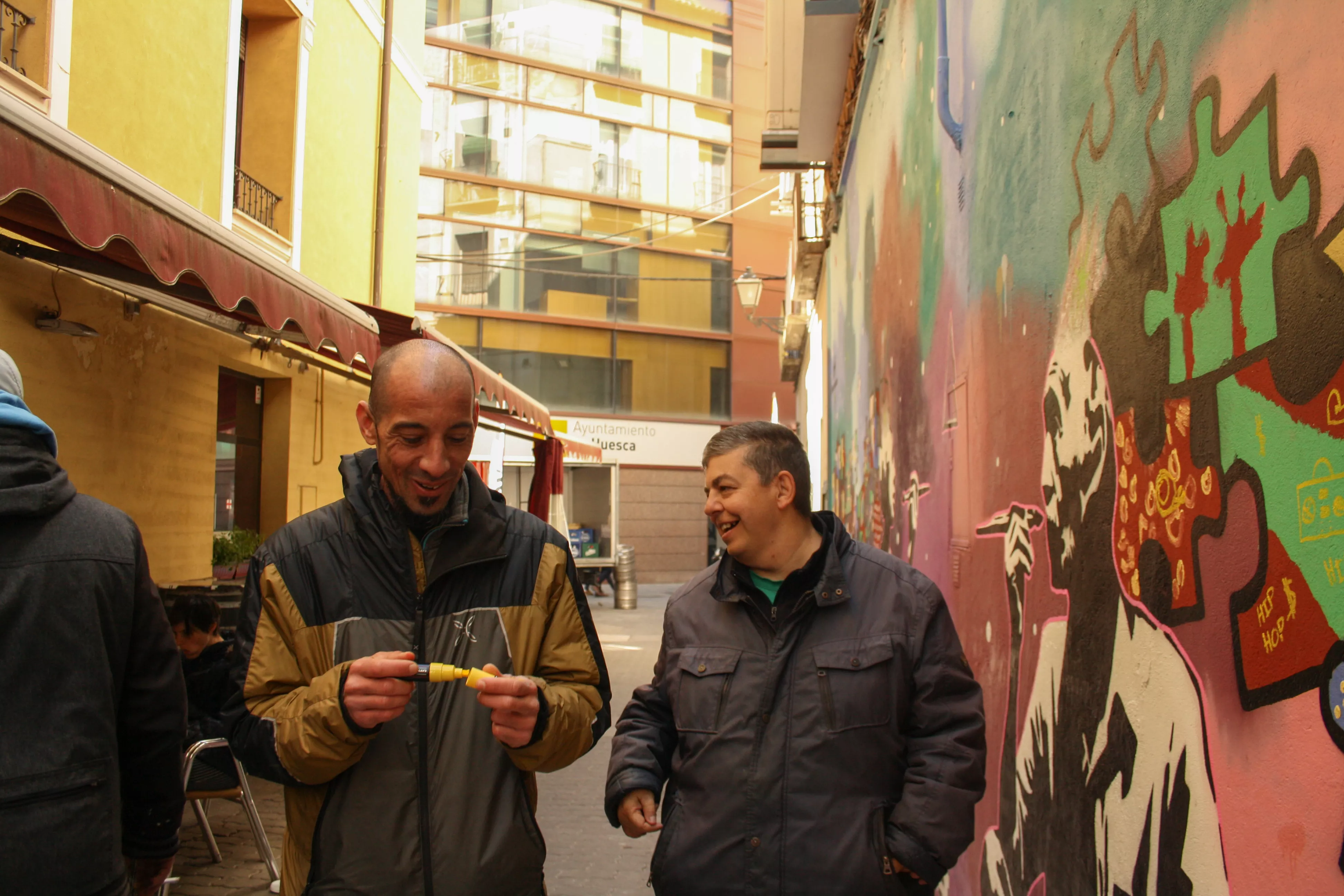 Primer mural colaborativo de Diversario. Foto Meliza Armoa 