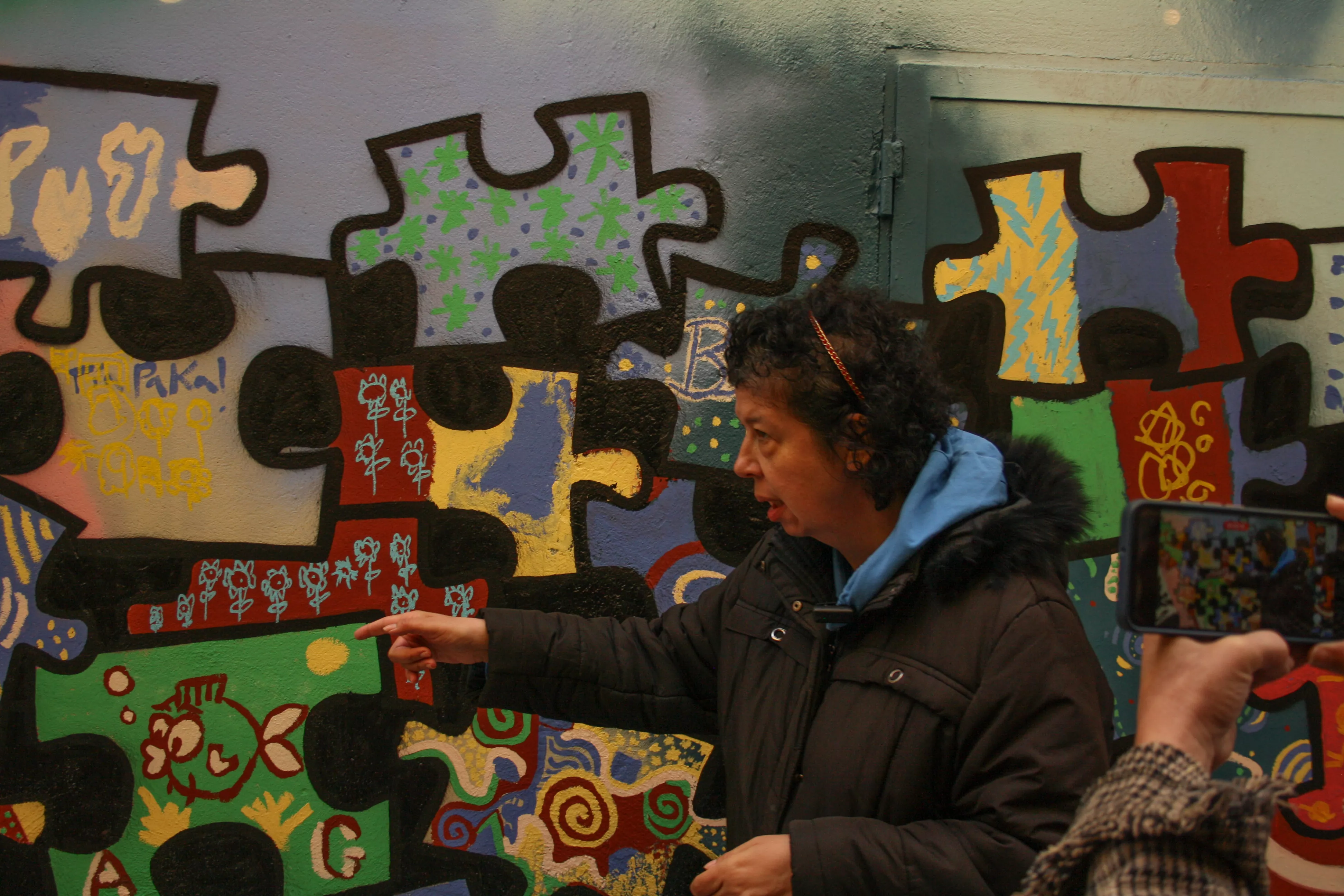 Primer mural colaborativo de Diversario. Foto Meliza Armoa 