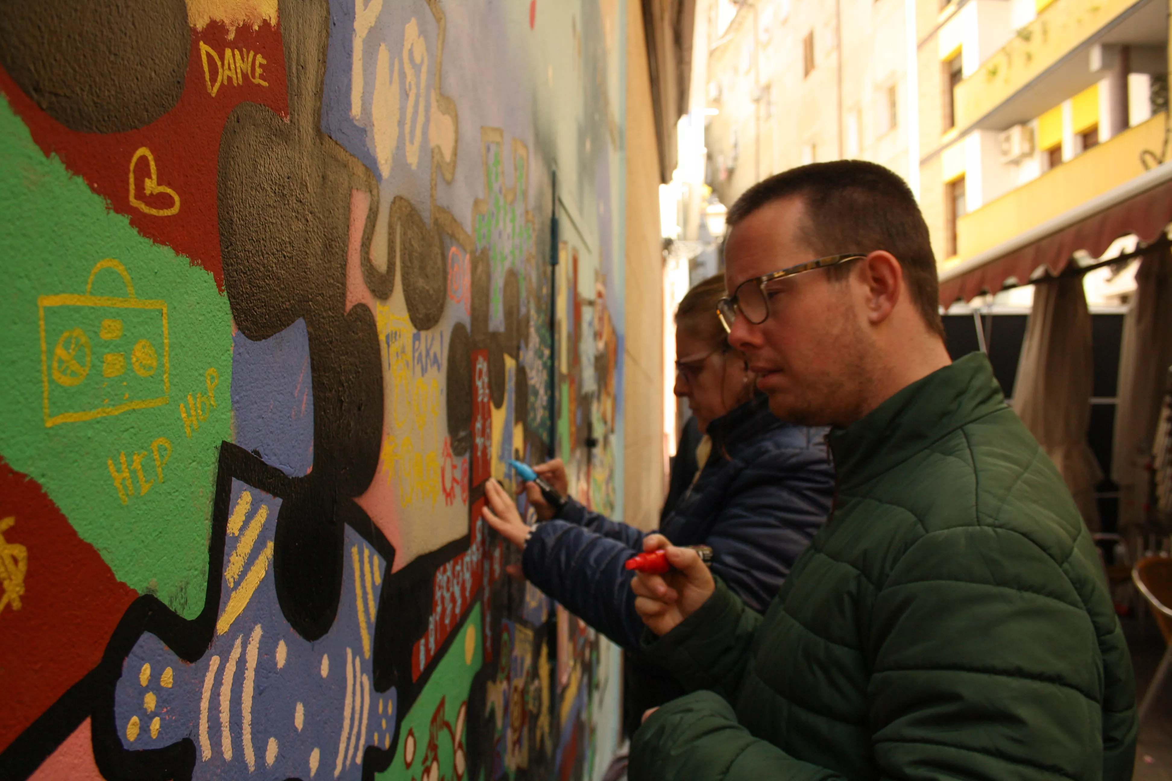 Primer mural colaborativo de Diversario. Foto Meliza Armoa 