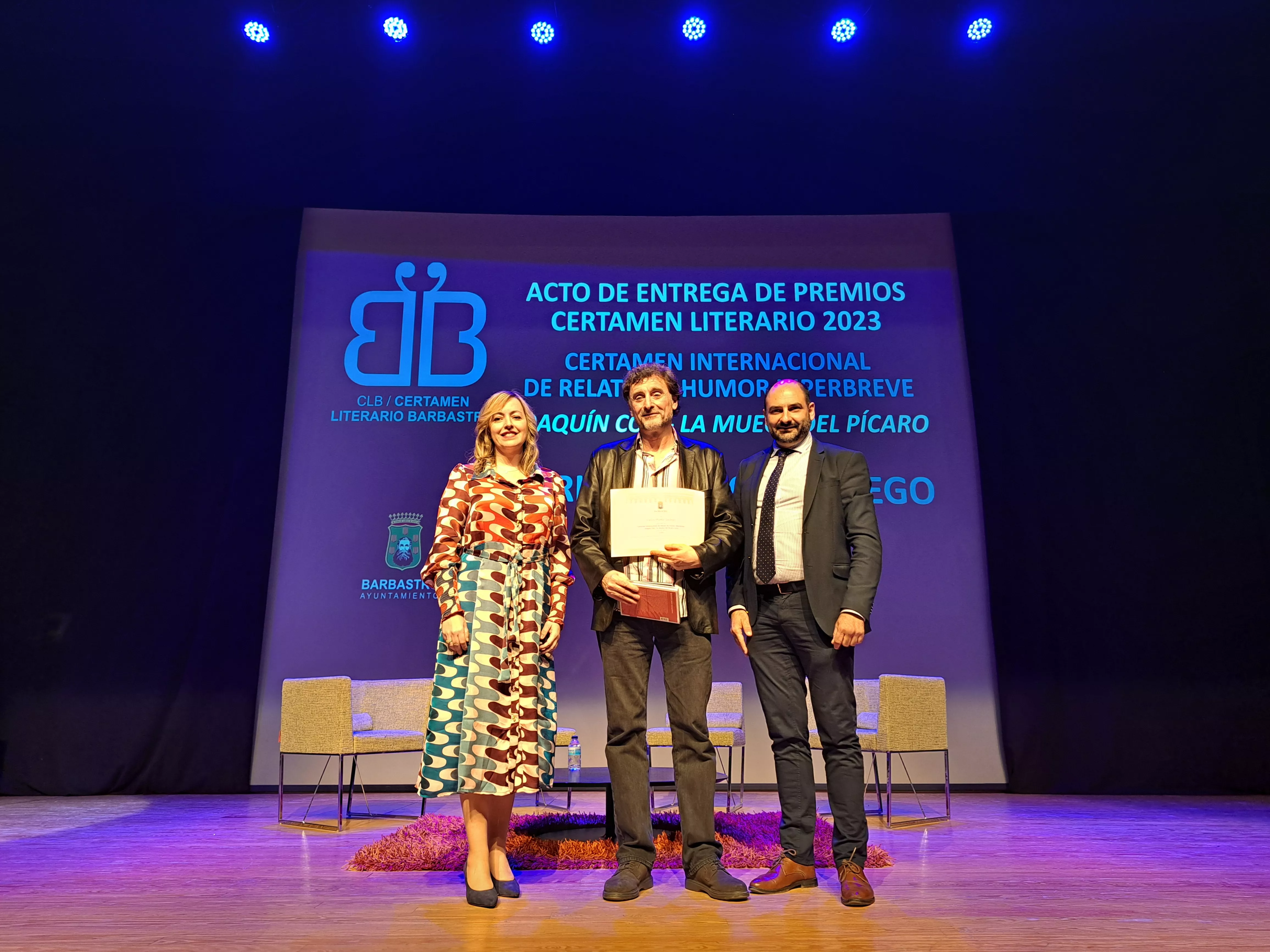 Entrega de los premios del Certamen Literario Ciudad de Barbastro 2023.