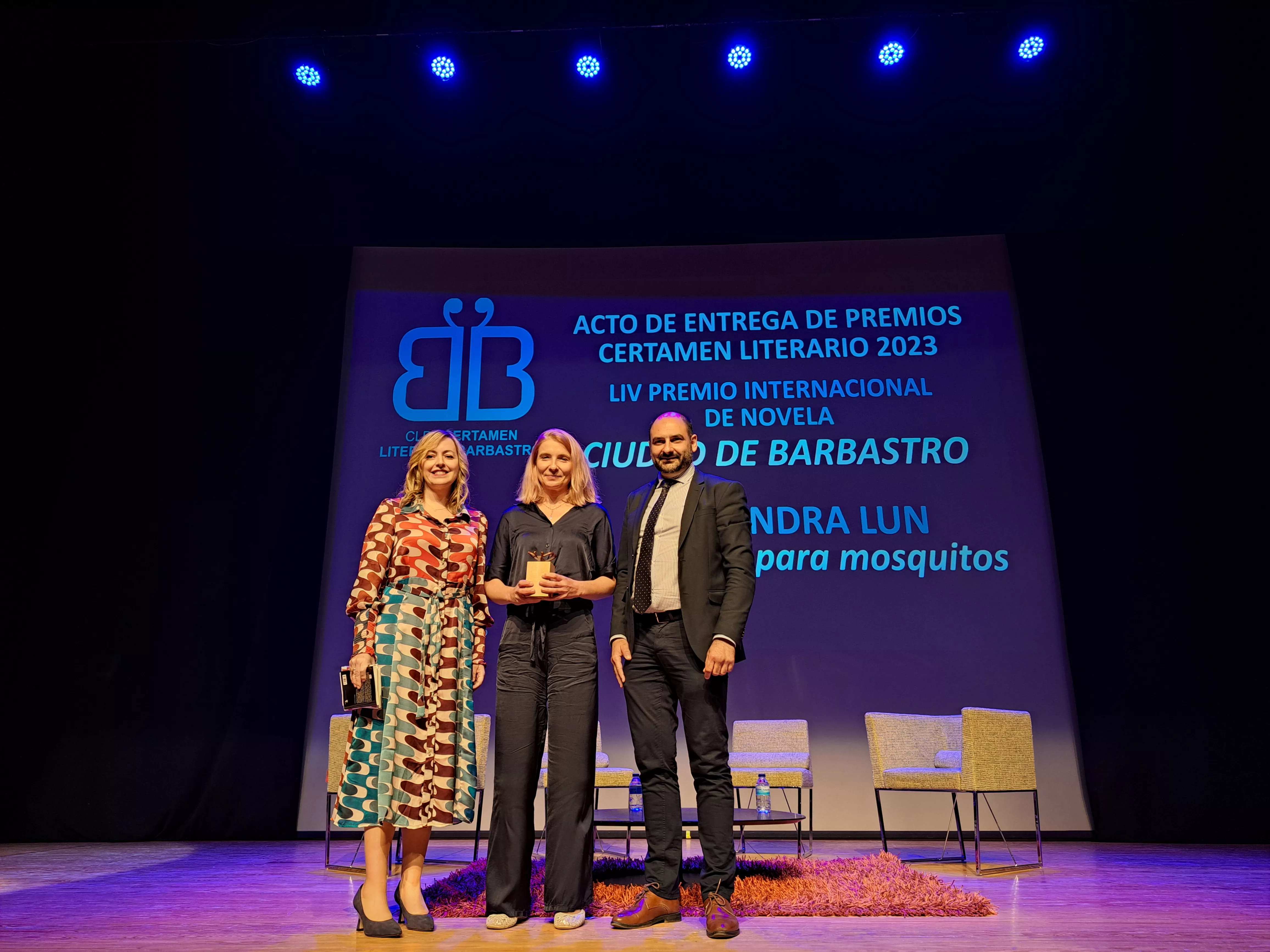 Entrega de los premios del Certamen Literario Ciudad de Barbastro 2023.