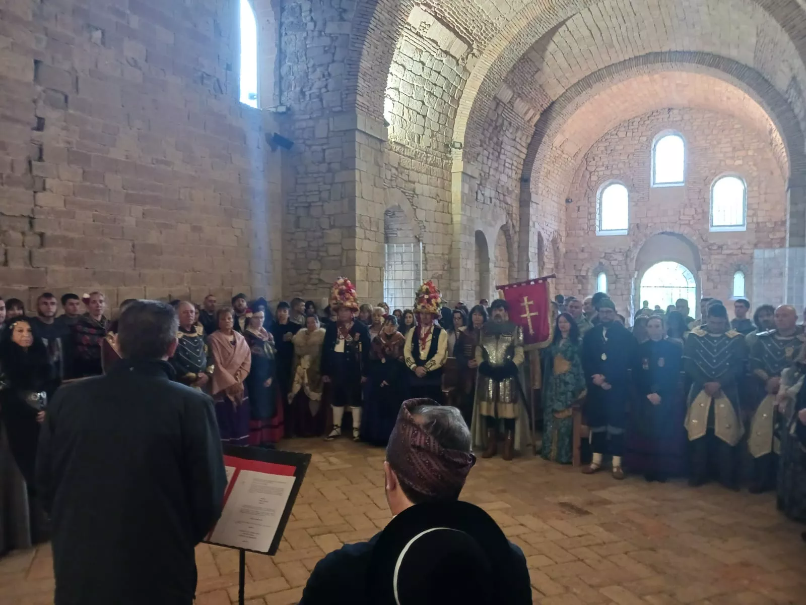 Celebración en el monasterio viejo de San Juan de la Peña. 