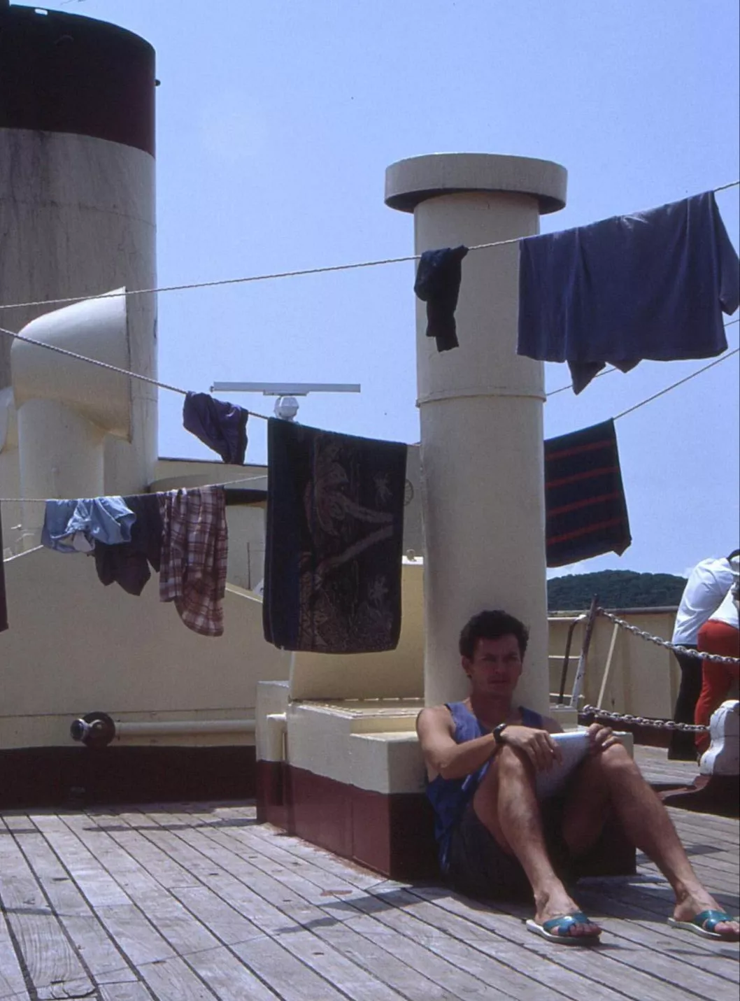 Marco Pascual en el lago Tanganica