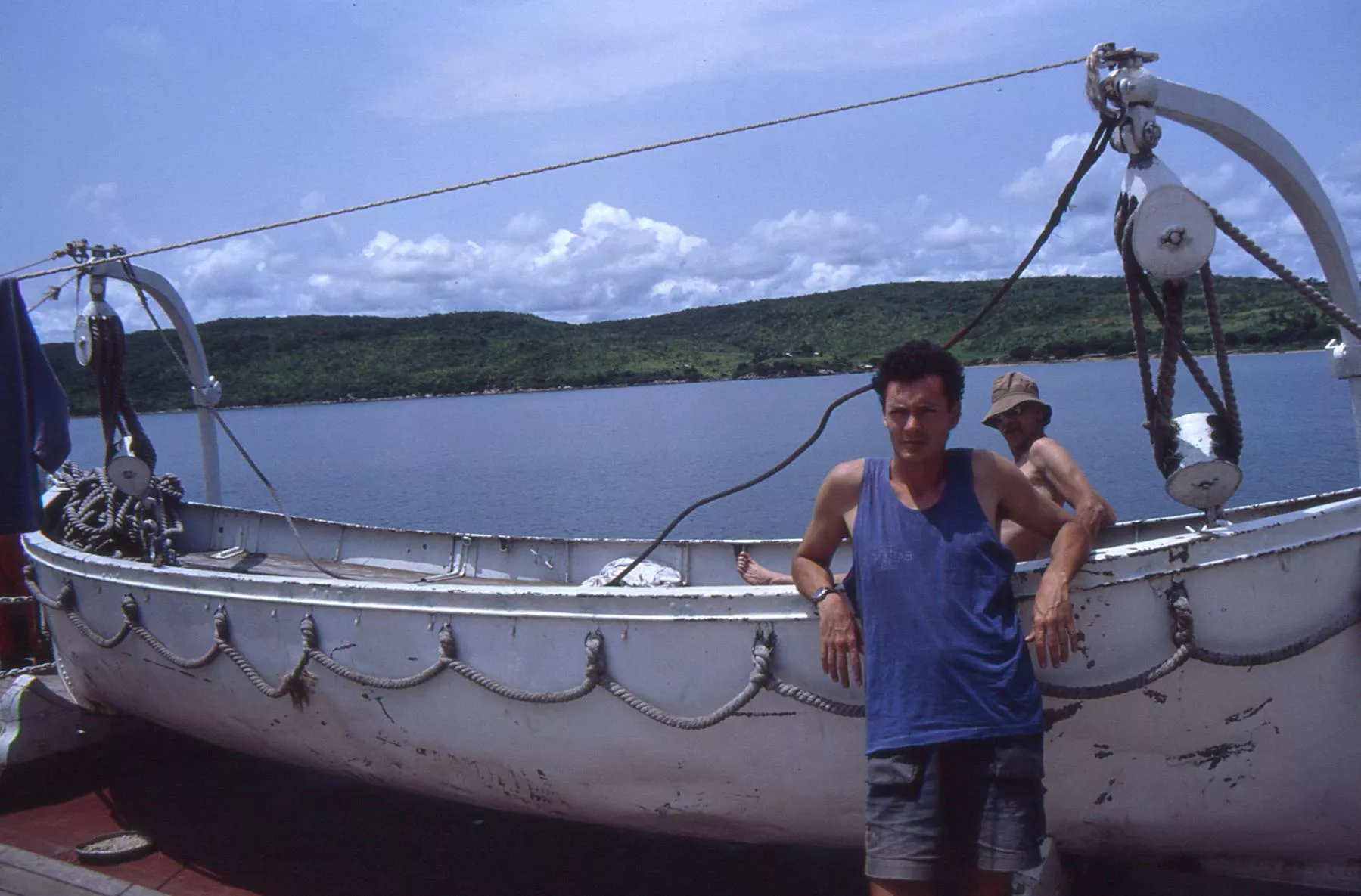Marco Pascual en el lago Tanganica