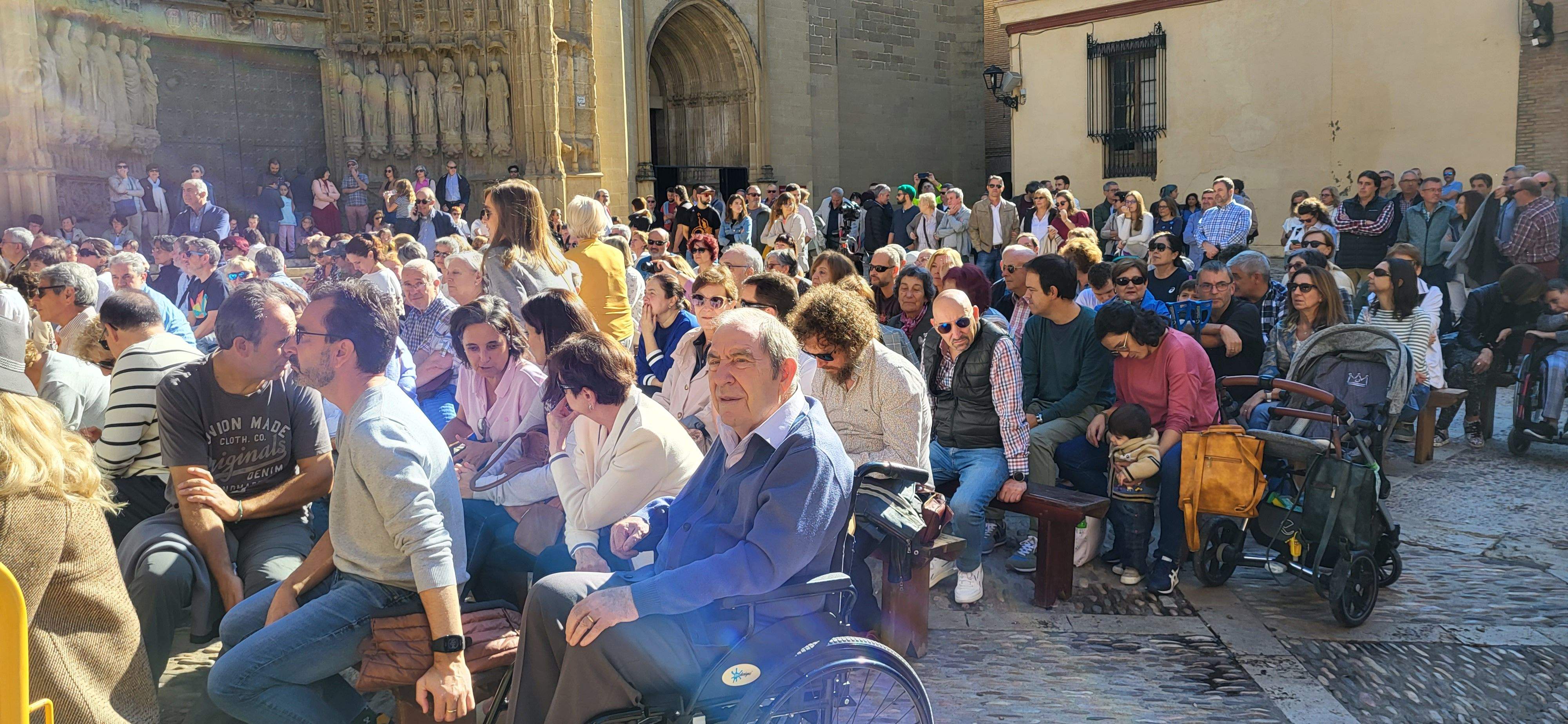 Huesca vuelve al s. XVII con la representación de la elección de los oficios. Foto: Mercedes Manterola 