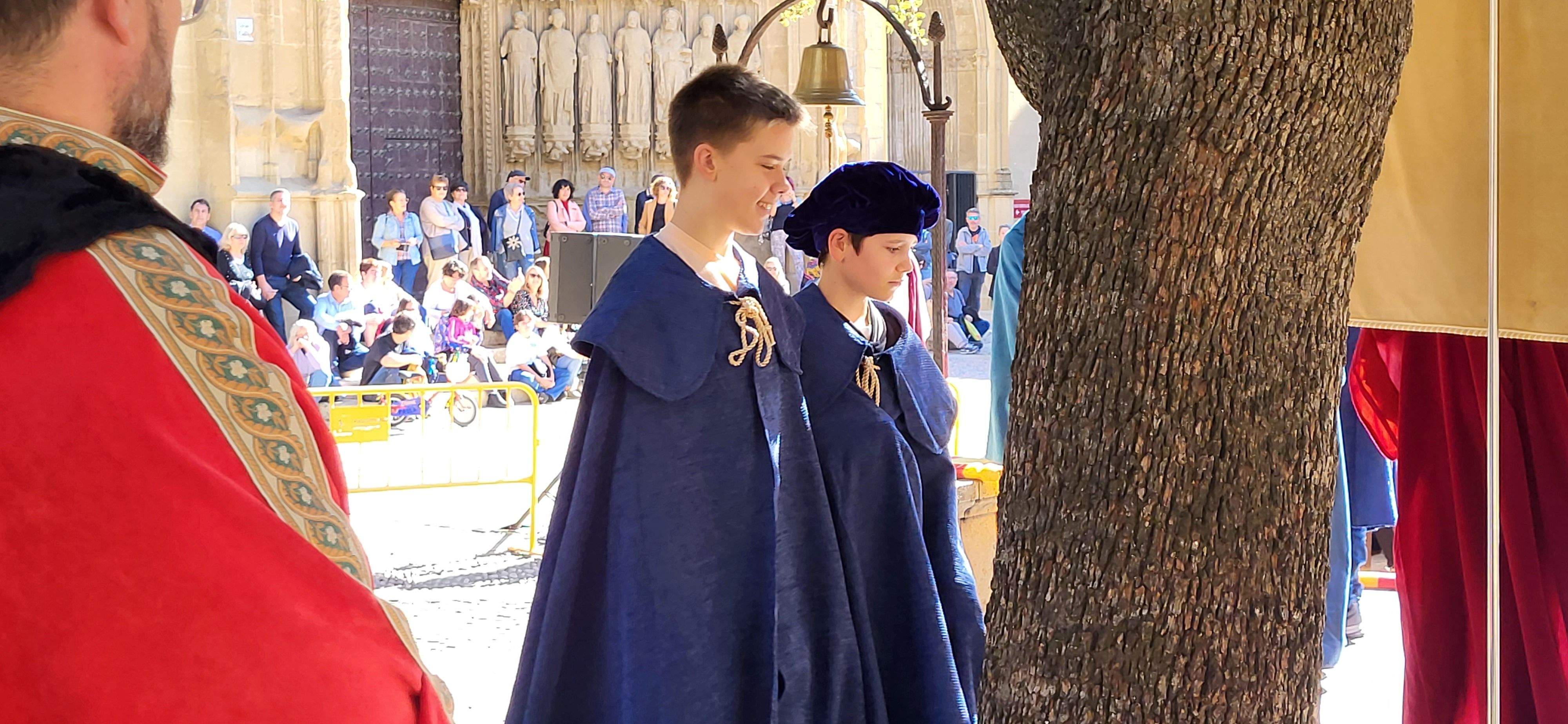 Huesca vuelve al s. XVII con la representación de la elección de los oficios. Foto: Mercedes Manterola 