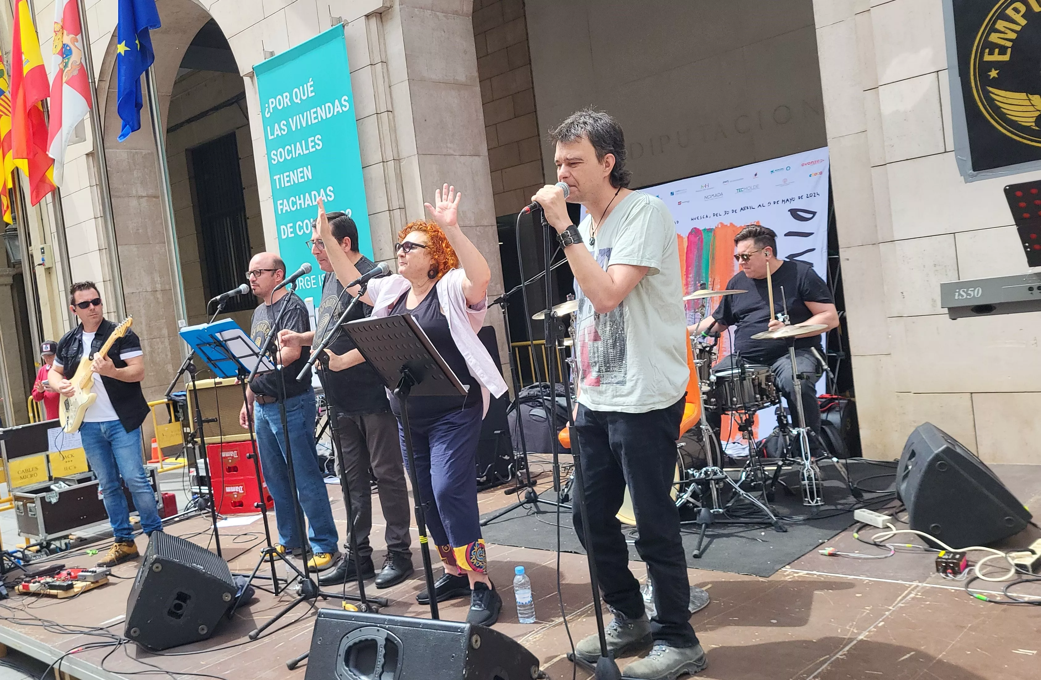  Clausura de Diversario en Huesca con la actuación de Empoderados. Foto Mercedes Manterola