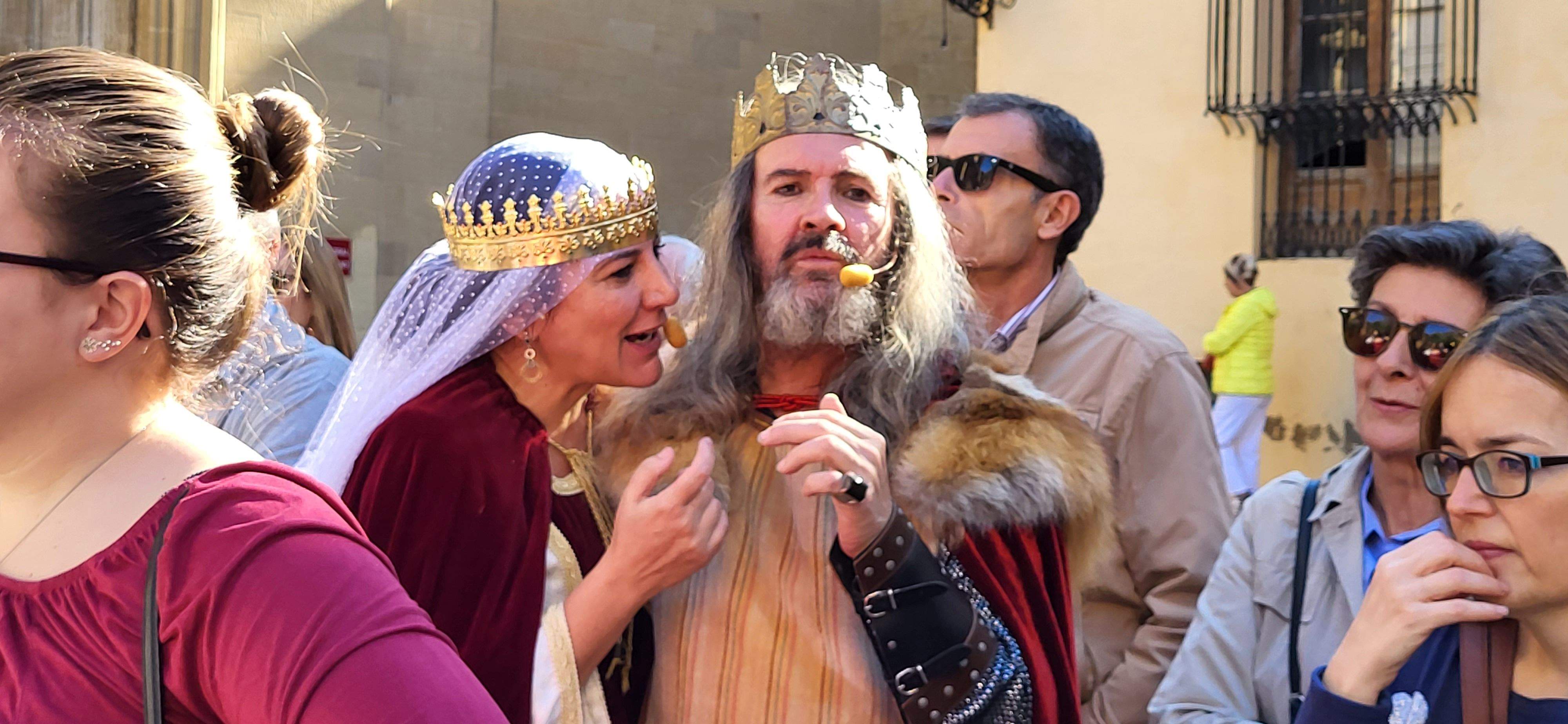 Huesca vuelve al s. XVII con la representación de la elección de los oficios. Foto: Mercedes Manterola 