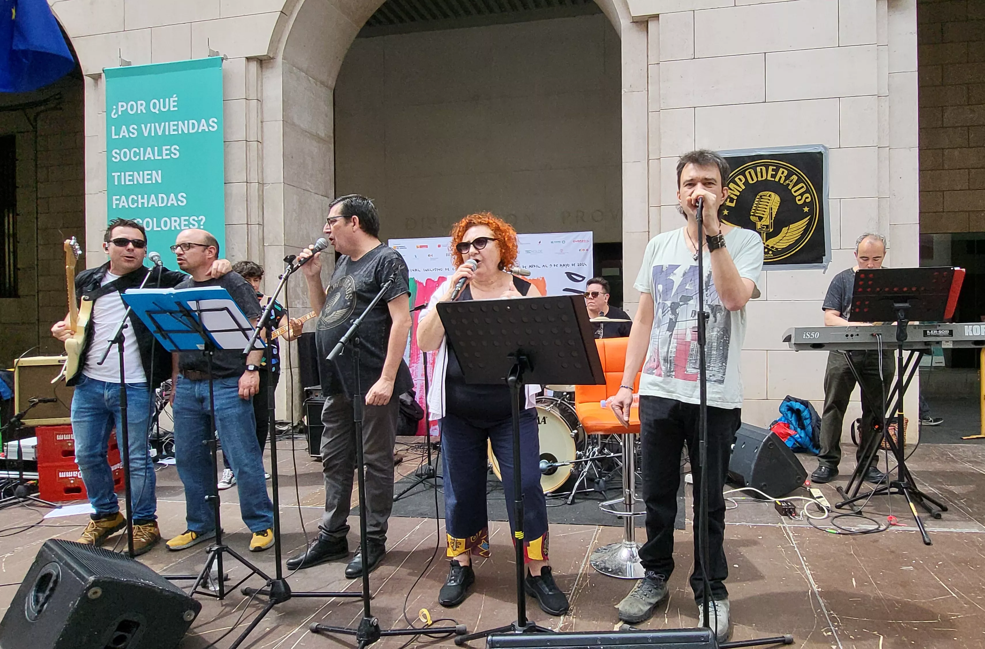  Clausura de Diversario en Huesca el año pasado con la actuación de Empoderados. Foto Mercedes Manterola