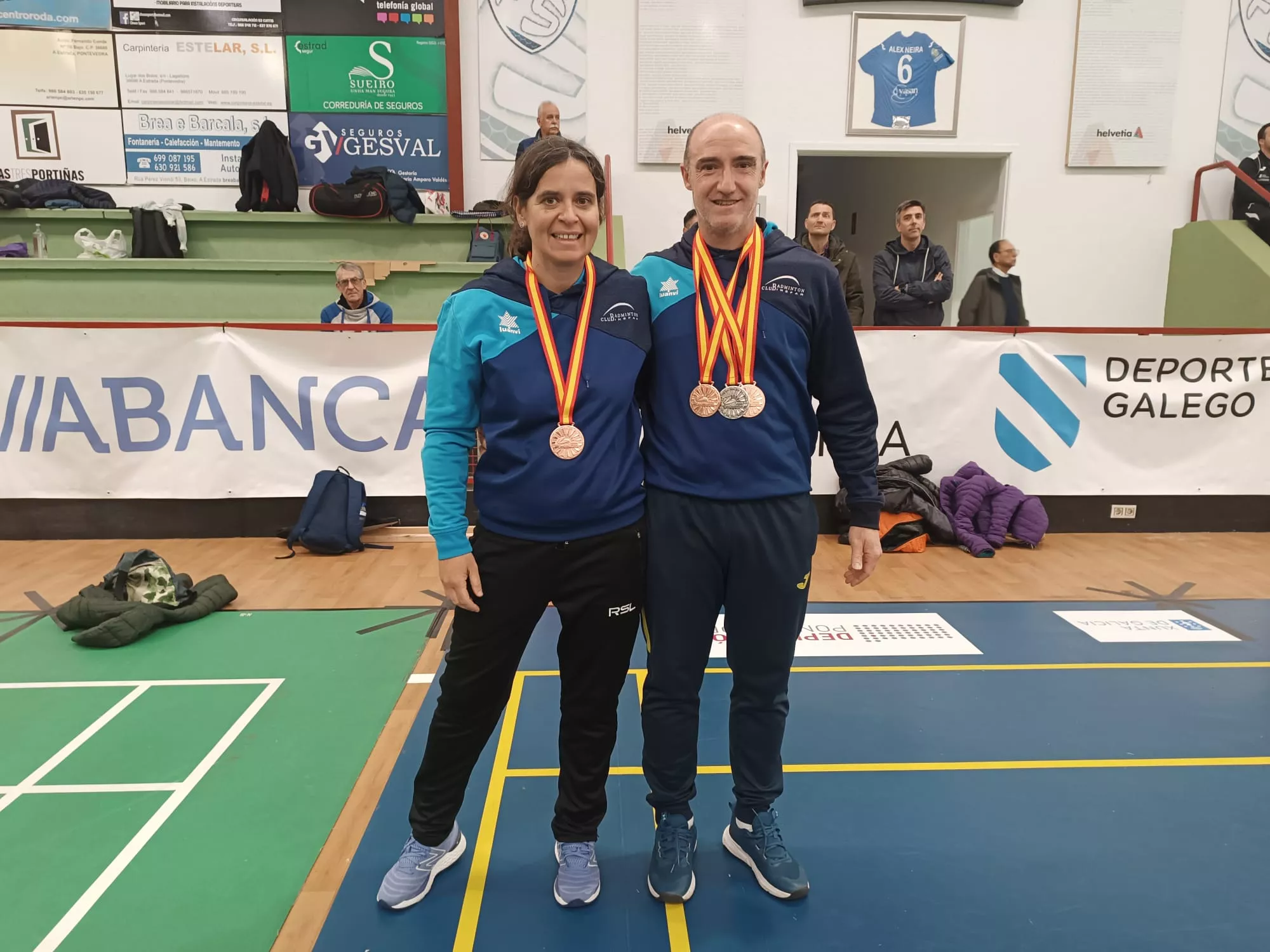 Eduardo Marco y Belén Foj, medallistas en A Estrada
