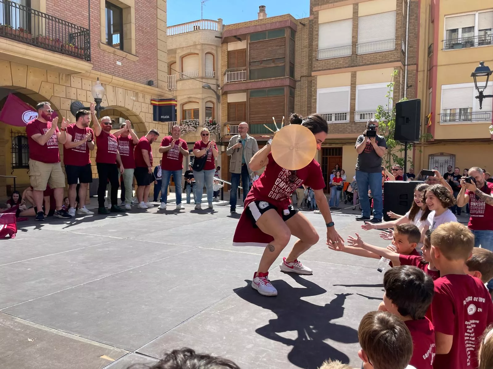 Celebración del CP Esneca Fraga. Foto: Ayto de Fraga.
