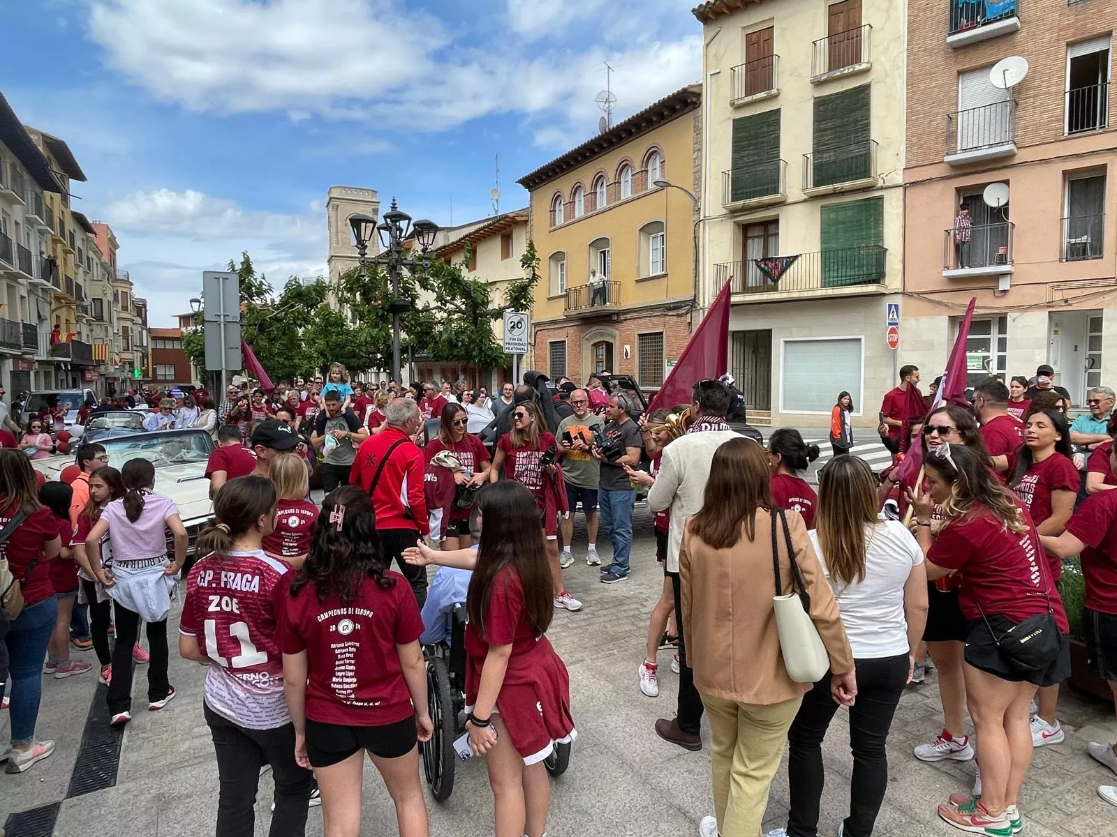 Celebración del CP Esneca Fraga. Foto: Ayto de Fraga.