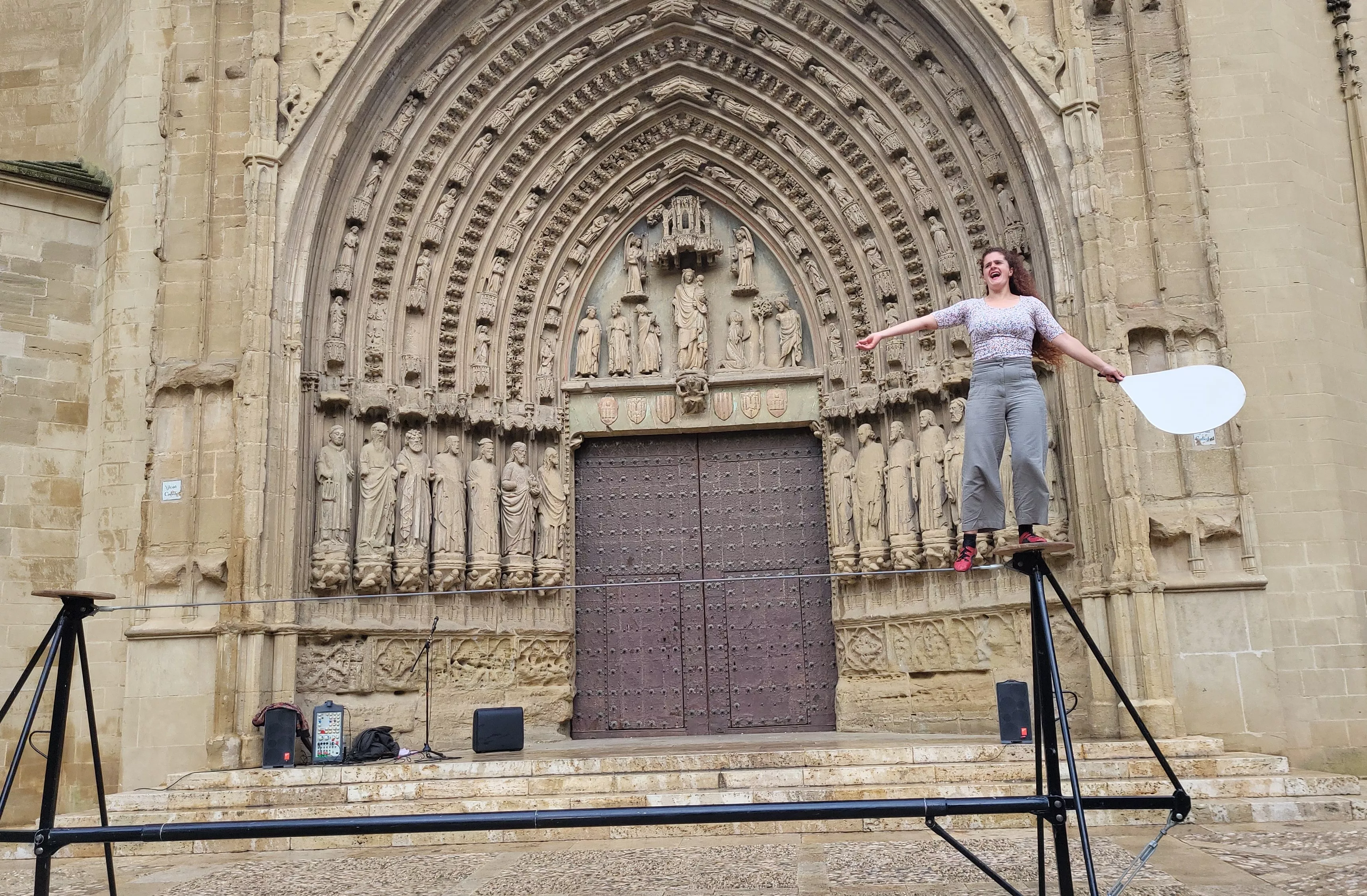 Encuentro internacional Caminando por las Nubes en Huesca. Foto Mercedes Manterola