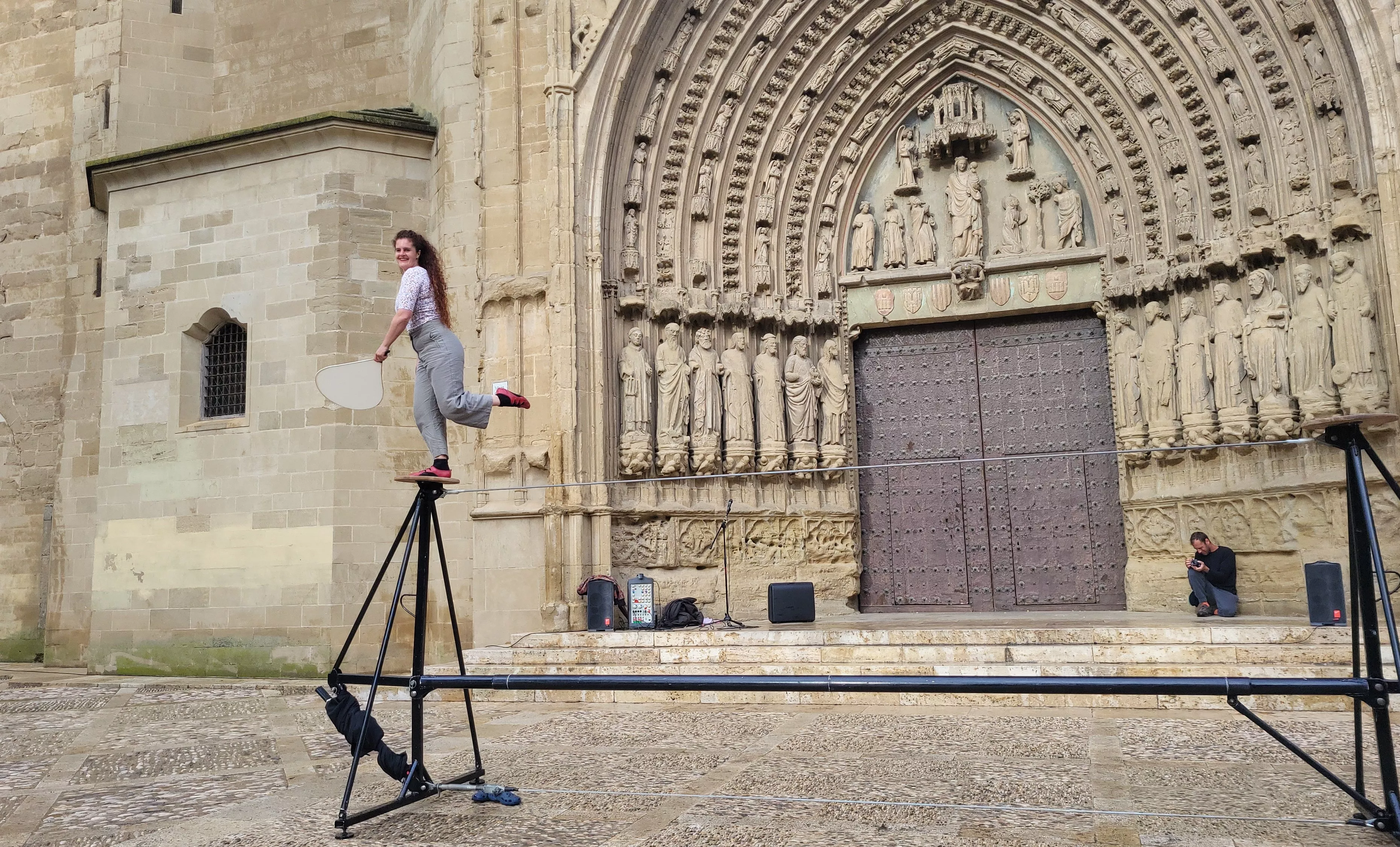 Encuentro internacional Caminando por las Nubes en Huesca. Foto Mercedes Manterola
