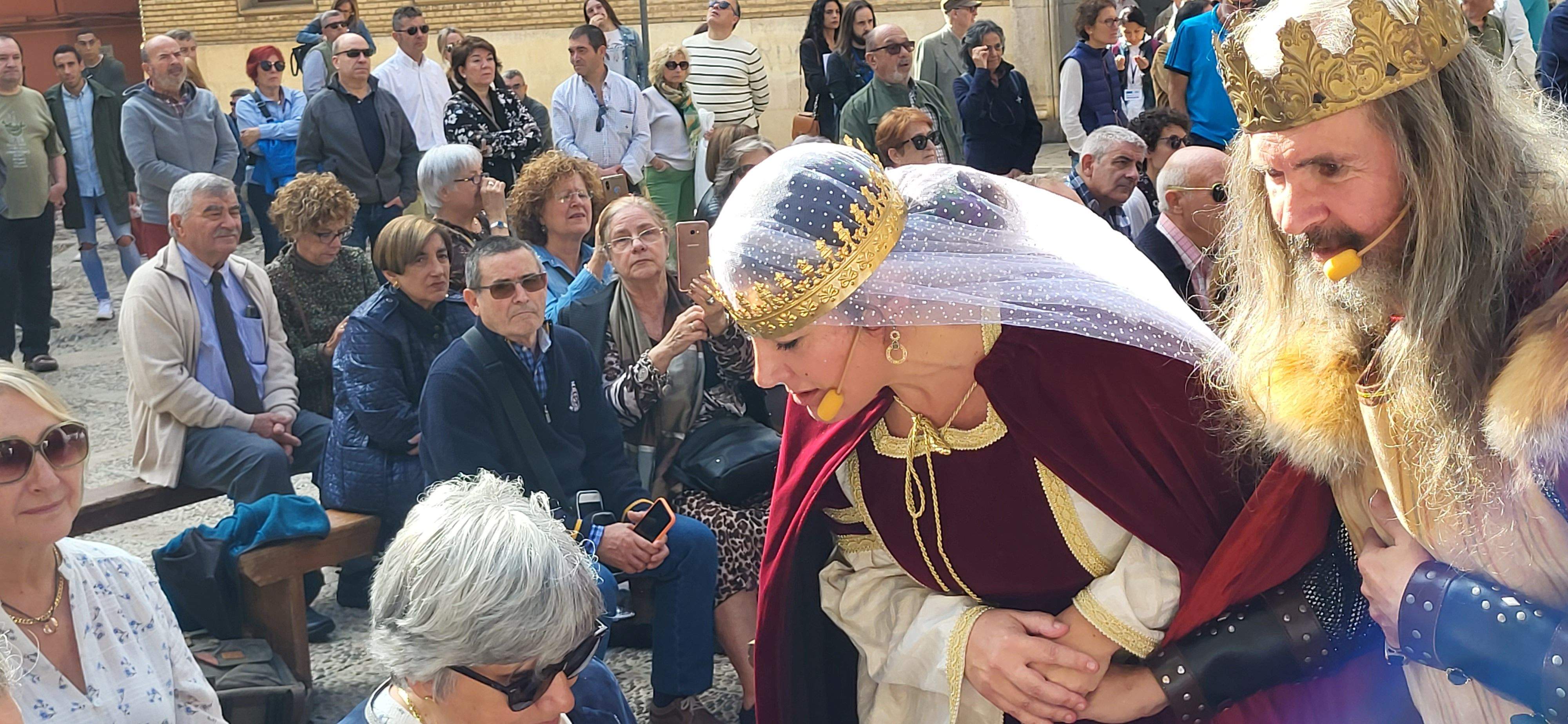Huesca vuelve al s. XVII con la representación de la elección de los oficios. Foto: Mercedes Manterola 
