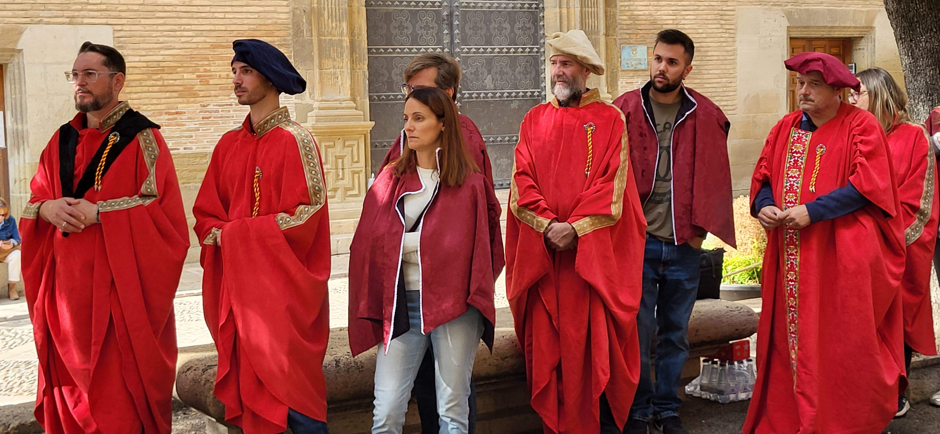 Huesca vuelve al s. XVII con la representación de la elección de los oficios. Foto: Mercedes Manterola 