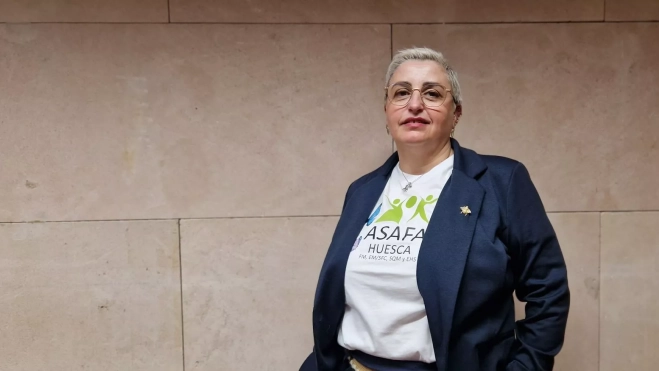 Ana María Latas, presidenta de Asafa Huesca. Foto Myriam Martínez Ana María Latas, presidenta de Asafa Huesca. Foto Myriam Martínez